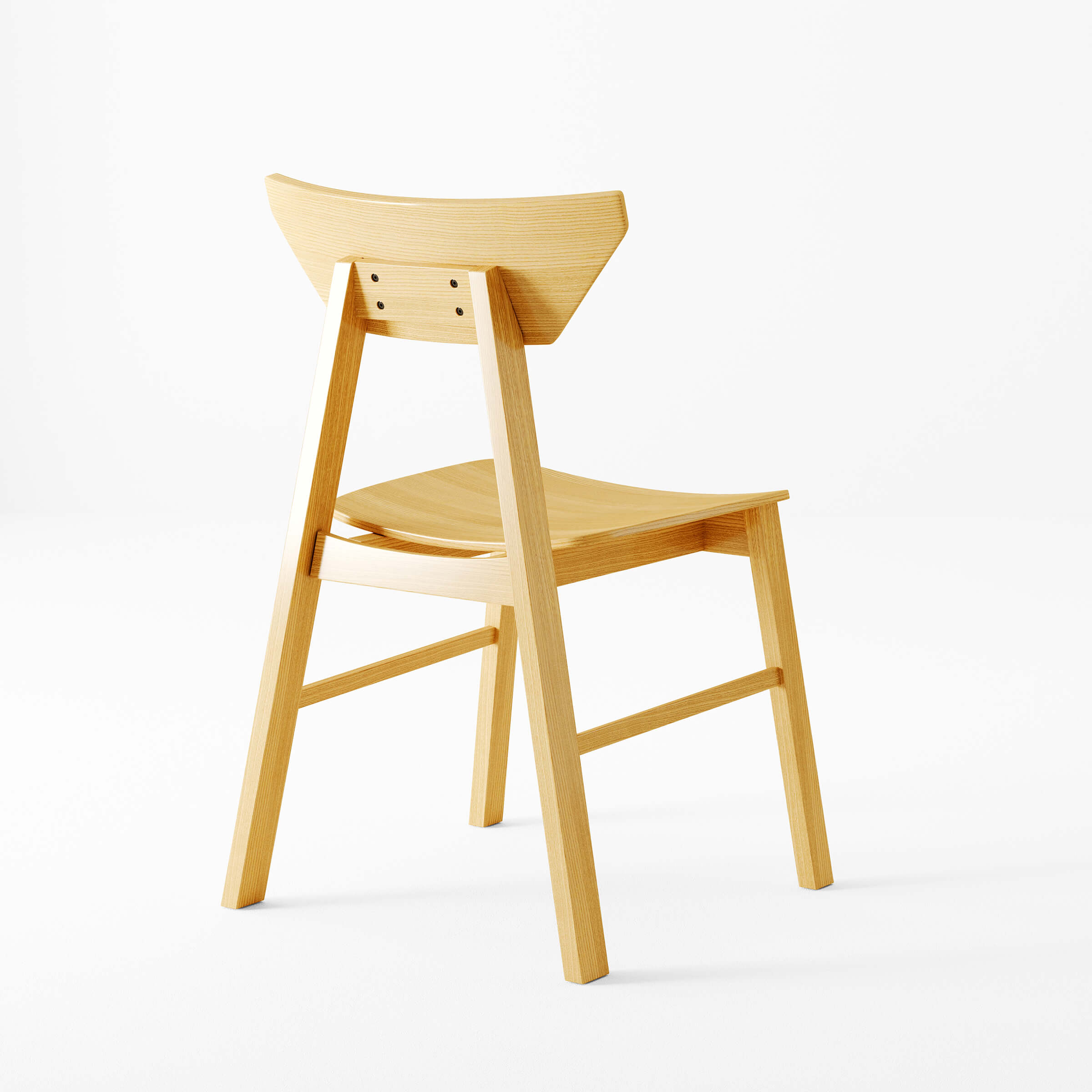 VESCASA Wooden High Backrest Dining Chairs Set of 4 - 2110