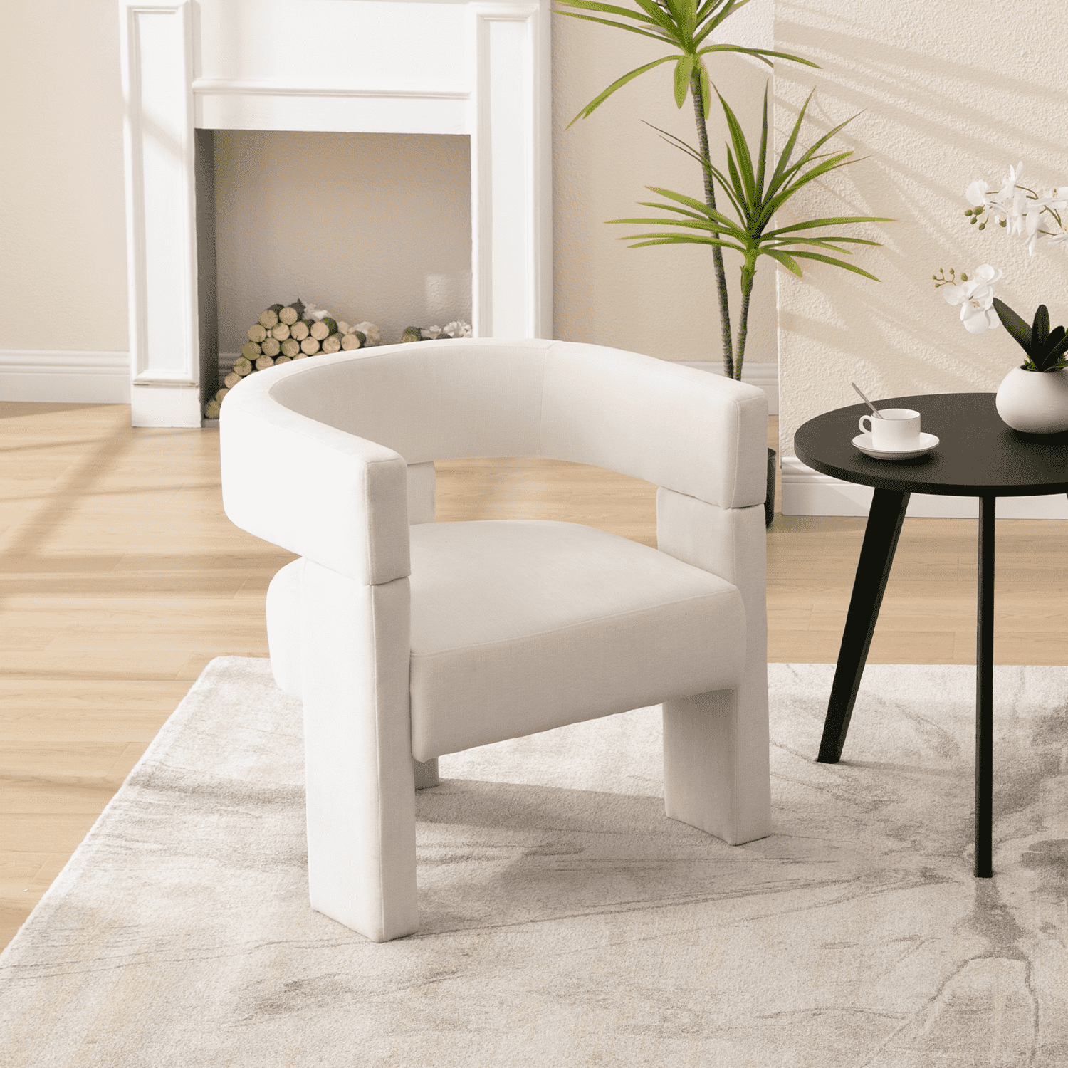 EALSON Modern Open Back Barrel Accent Chair 1 PCS - 7030AC