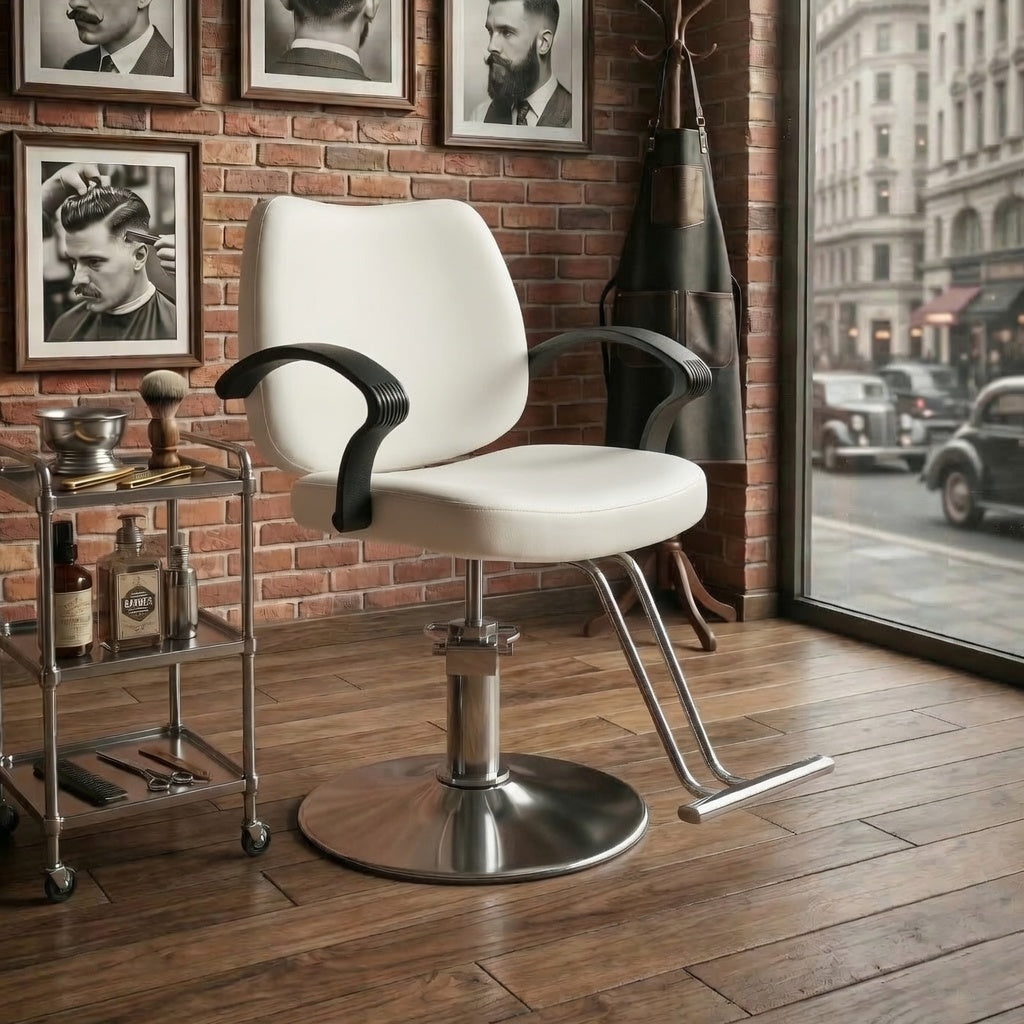 Modern Leather Office Chair with Heavy-Duty Steel Frame