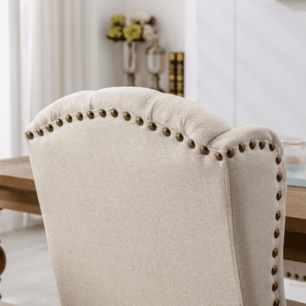 Kmax Parsons Linen Dining Chairs Set of 2 - 1296DC