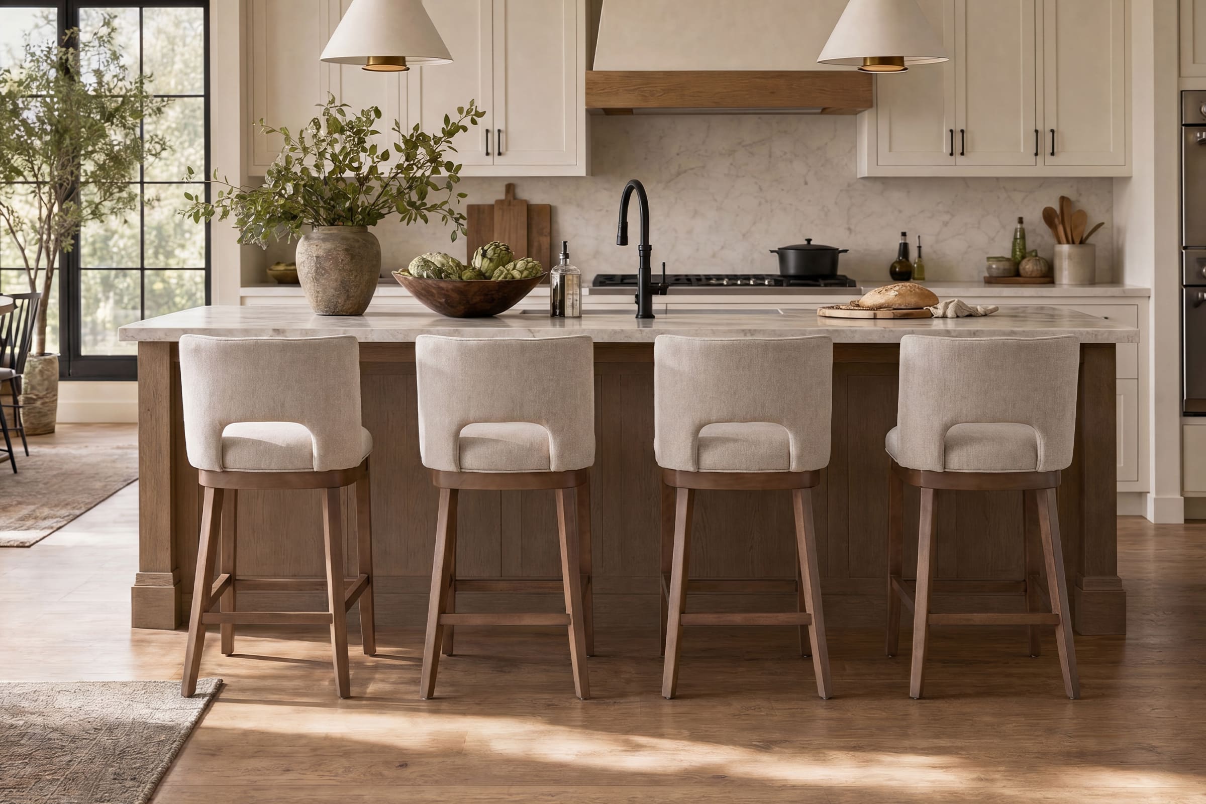 6 Wipeable Stools for Coffee Spills and Daily Messes