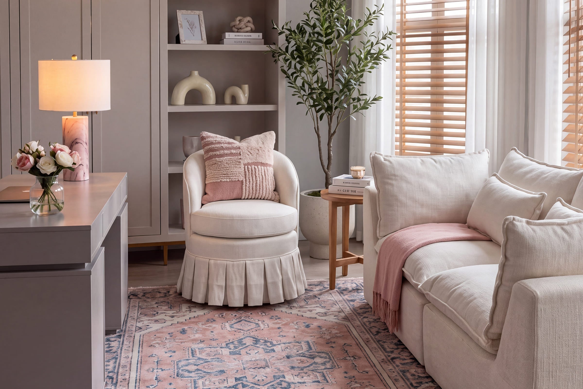 Elevate Your Home Corner with Chairus Pleated Skirt Chairs Set