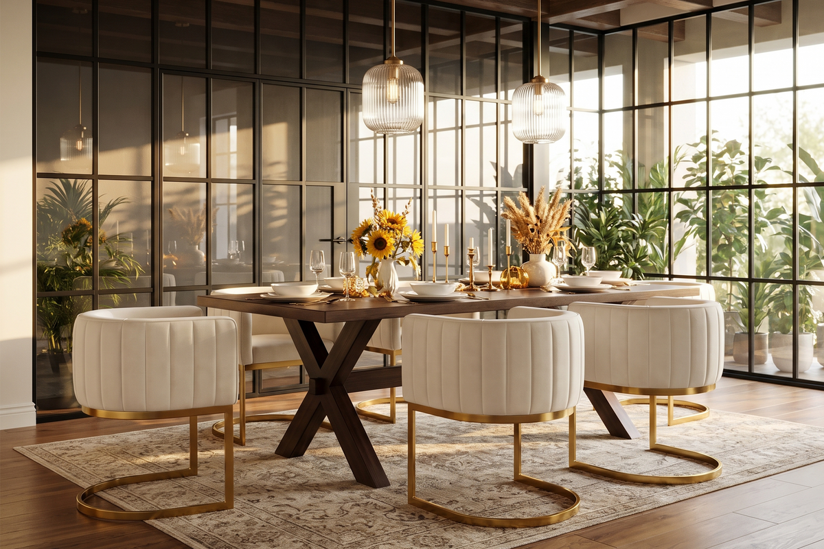 CHAIRUS Modern Glam Dining Room Ideas Creating a Luxurious Yet Comfortable Space