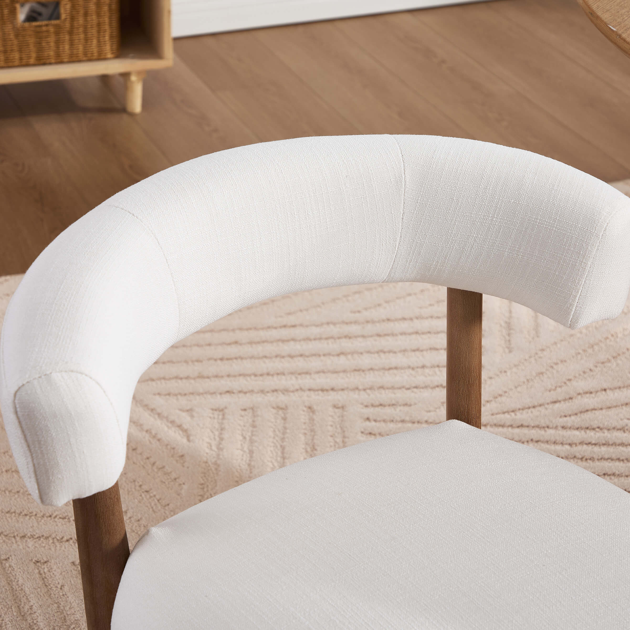 Curved Open Back Kitchen Chairs Set of 2 - 10077DC