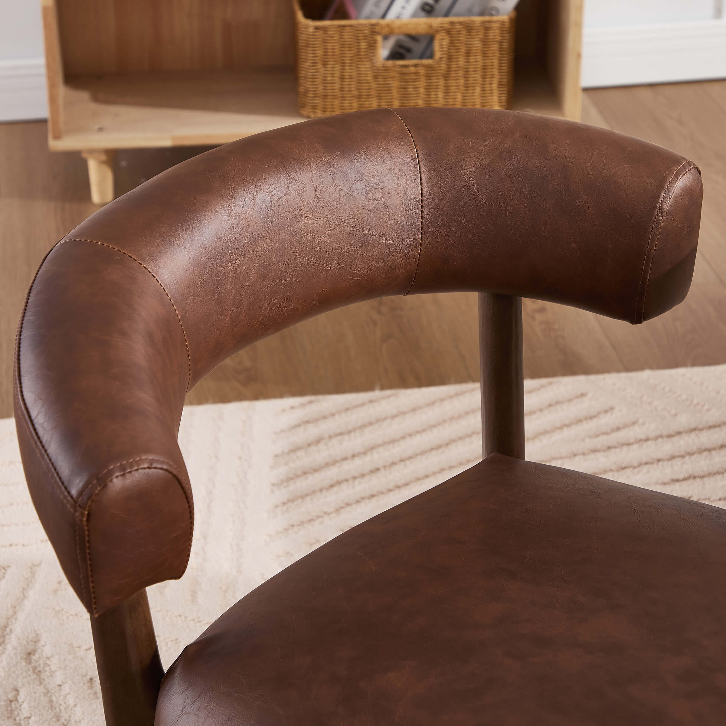 Curved Open Back Kitchen Chairs Set of 2 - 10077DC