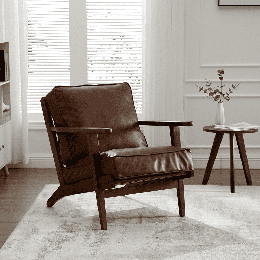 ROCITY Mid-Century Upholstered Armchair 1 PCS - 3649