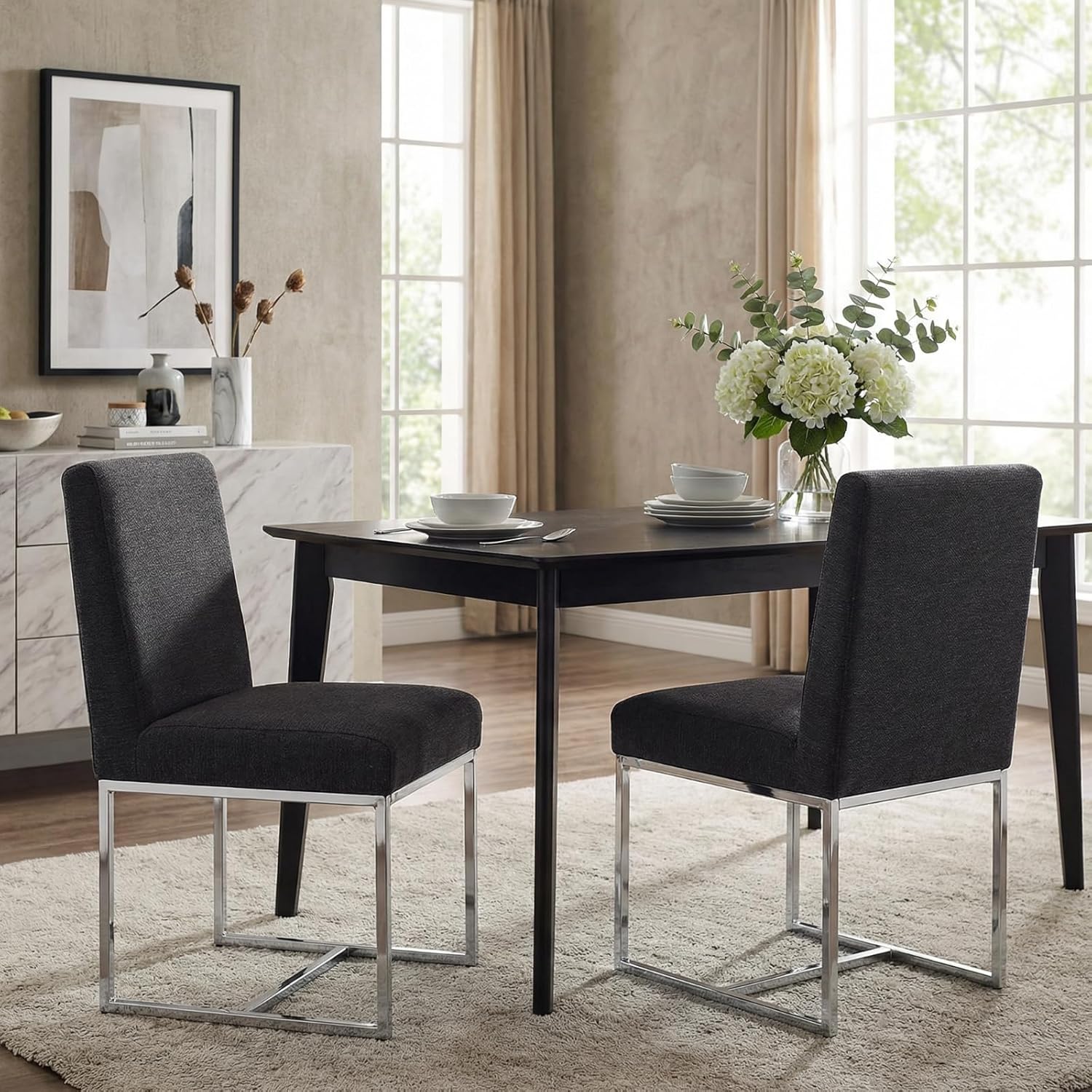 Modern Upholstered Dining Chairs Set of 2 - 1488DC