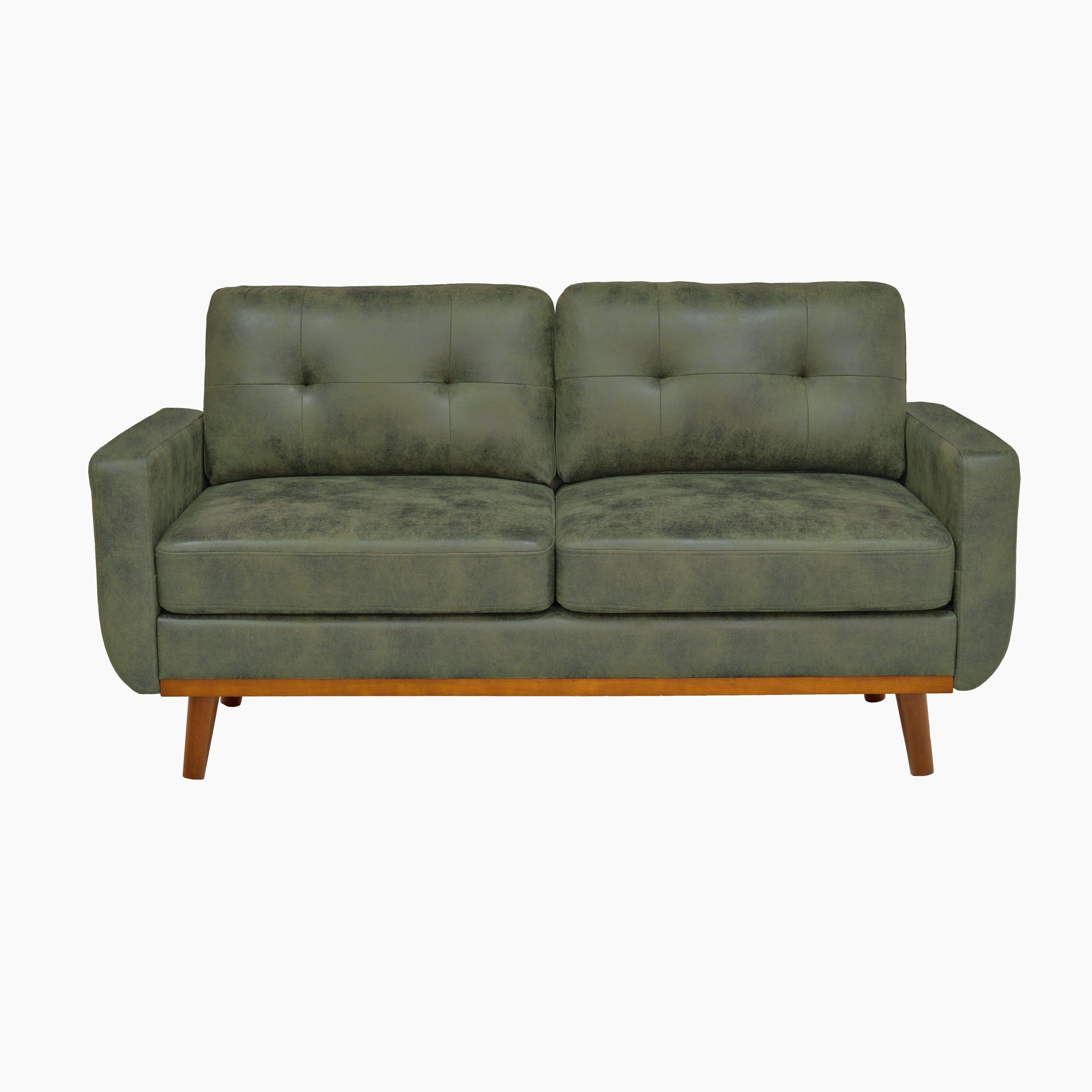 65"W Mid-Century Breathable 2-Seat Sofa