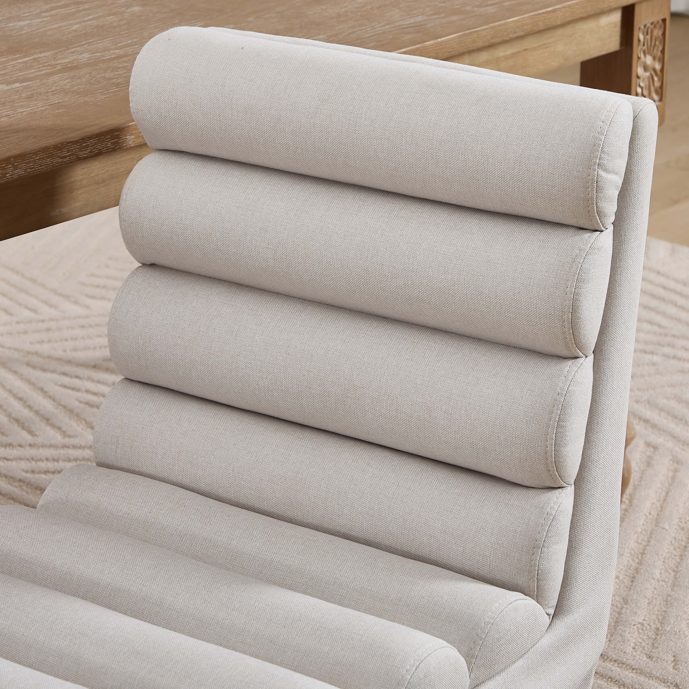 KMAX Parsons Dining Chairs Set of 2 with Cylindrical Cushion - 10127DC