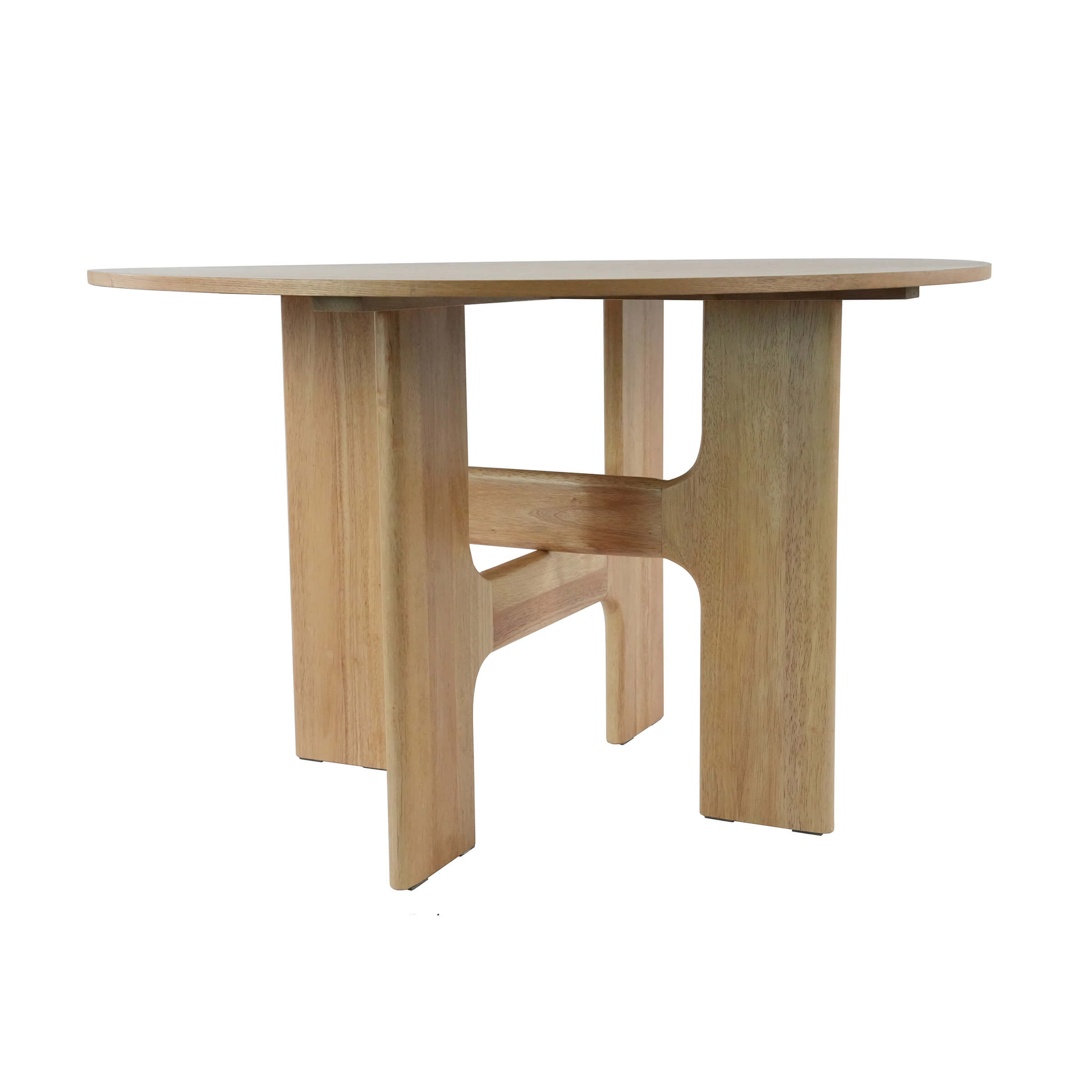 KMAX Round Solid Wood Dining Table for 4-6 People - 00015DT
