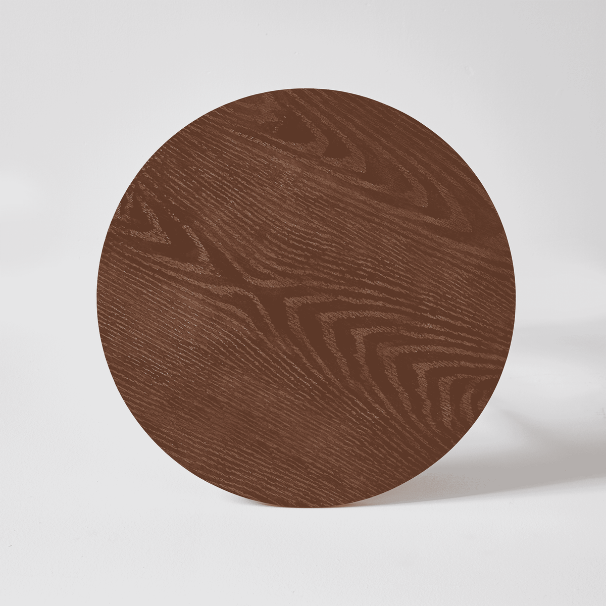 20" Modern Round Solid Wood Side Table