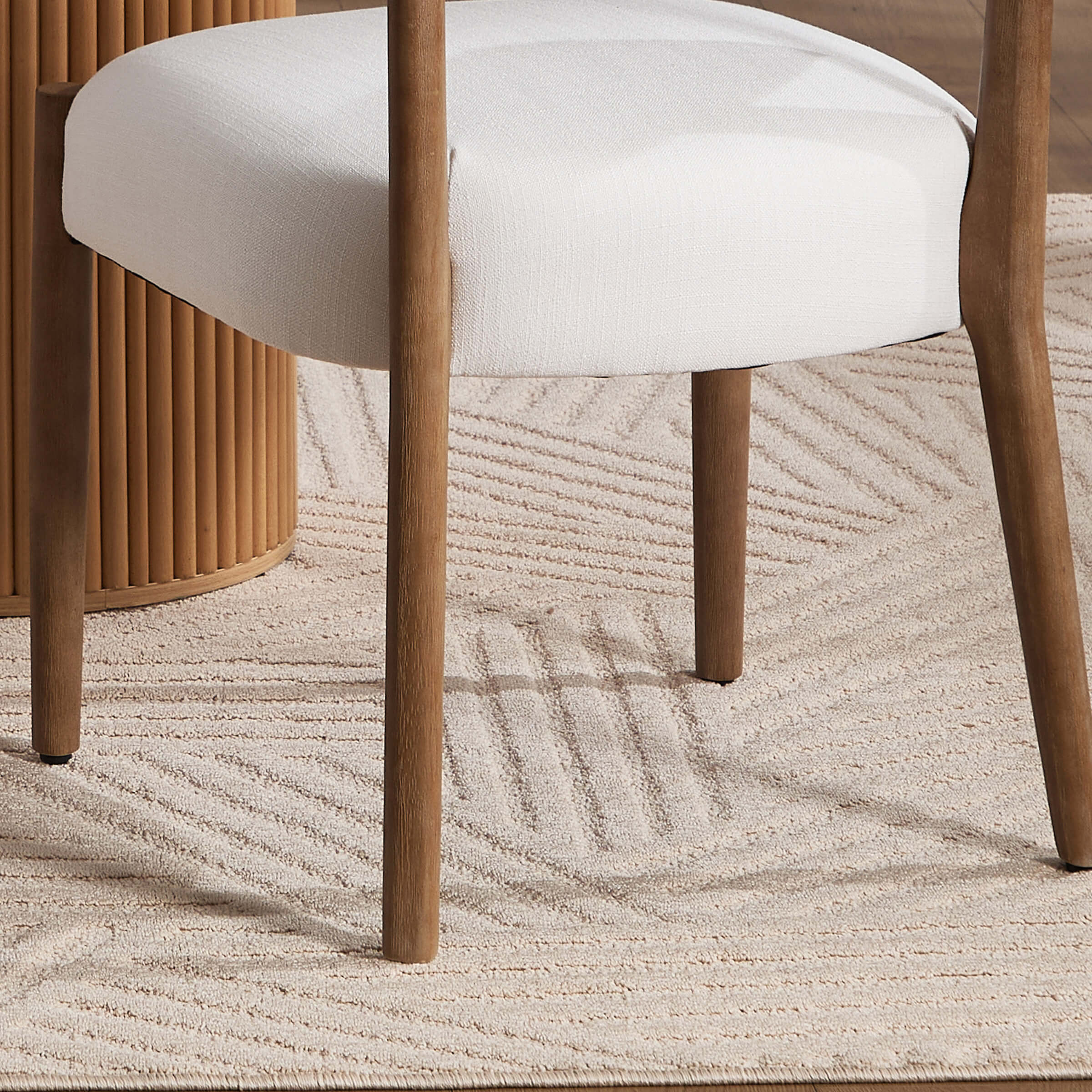 Curved Open Back Kitchen Chairs Set of 2 - 10077DC