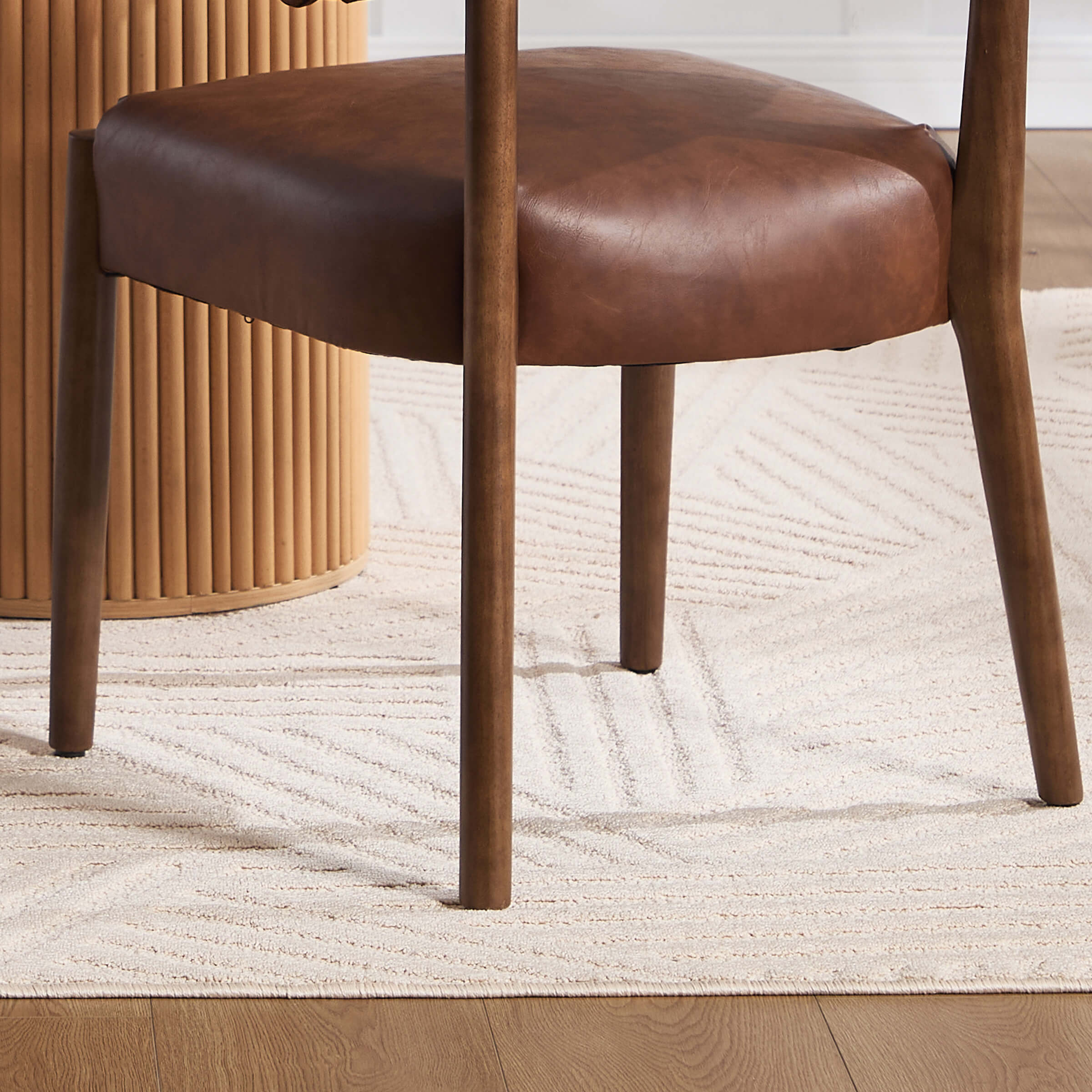 Curved Open Back Kitchen Chairs Set of 2 - 10077DC