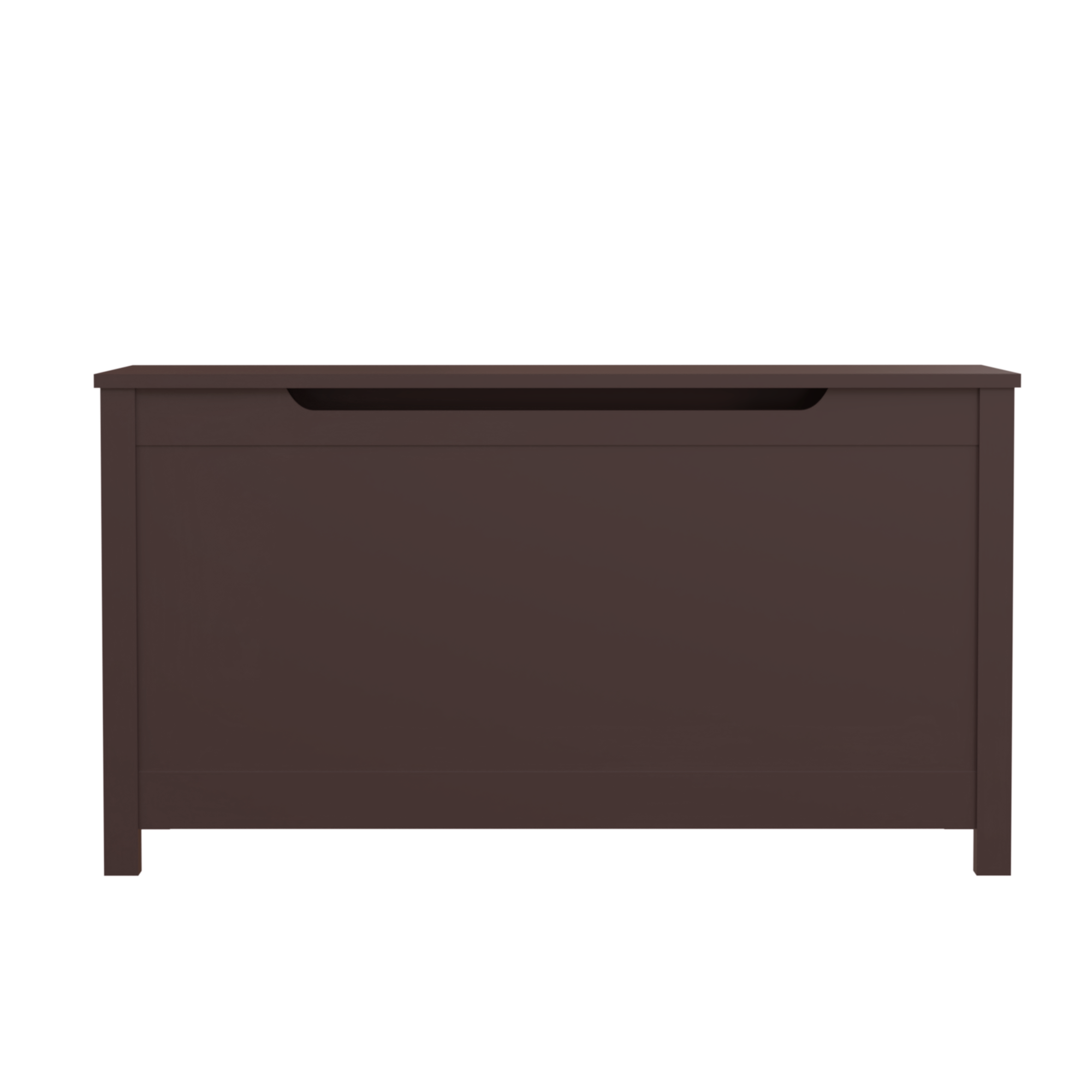 31.5" W Kids Wooden Toy Box with Safety Hinged Lid Storage Chest