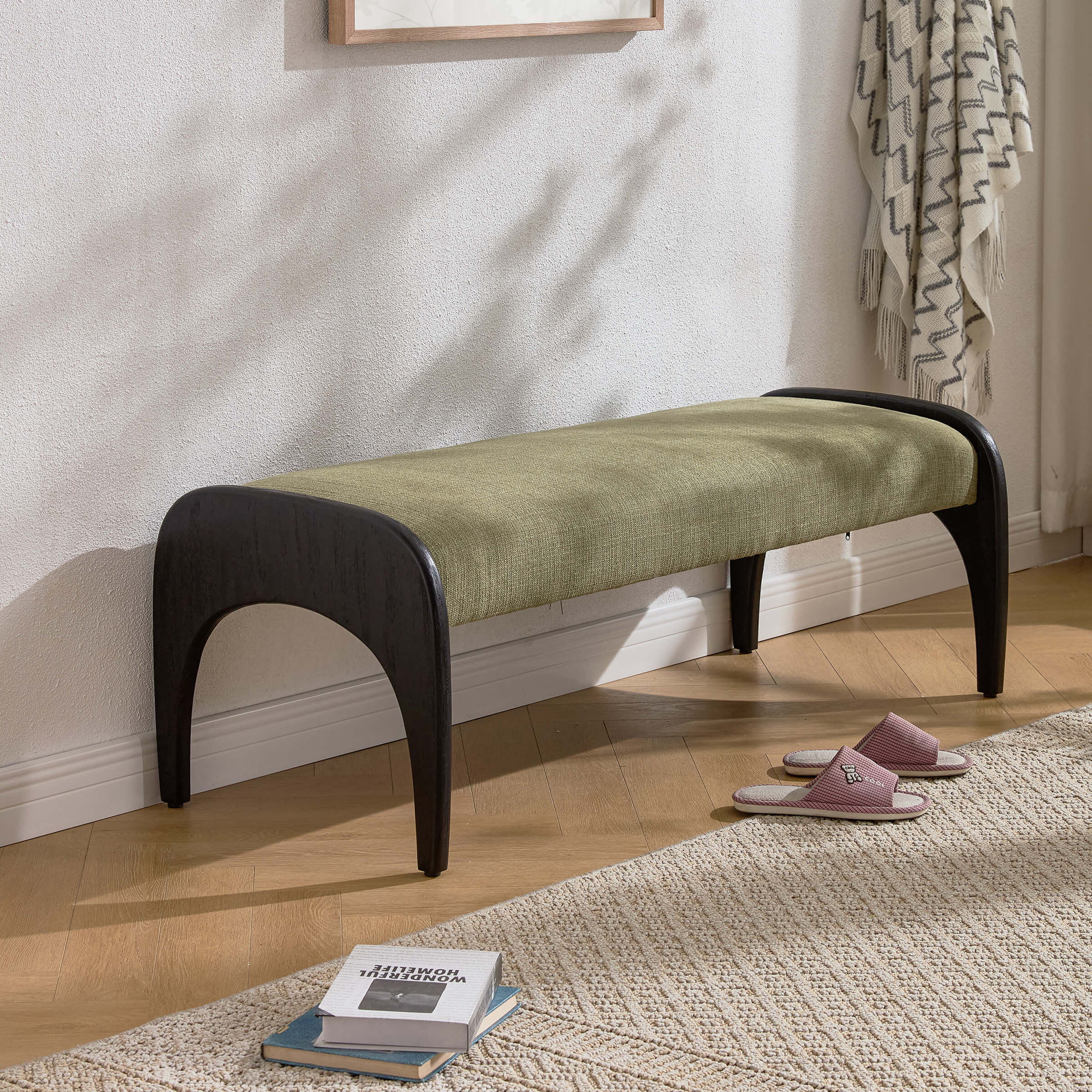 KMAX Wooden Frame Soft Bench - 2694BH