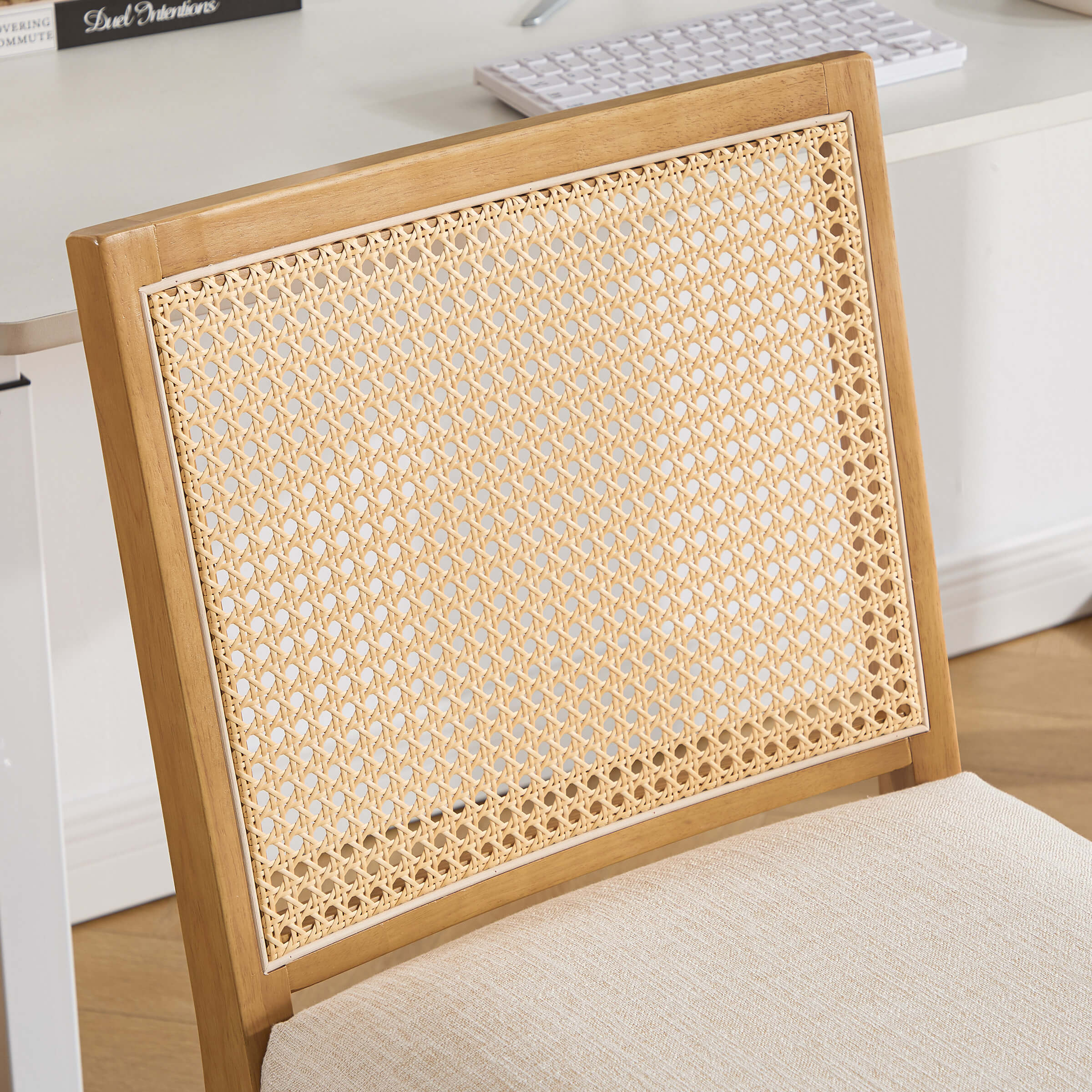 EALSON Rattan Back Adjustable Office Chair - 8069OC