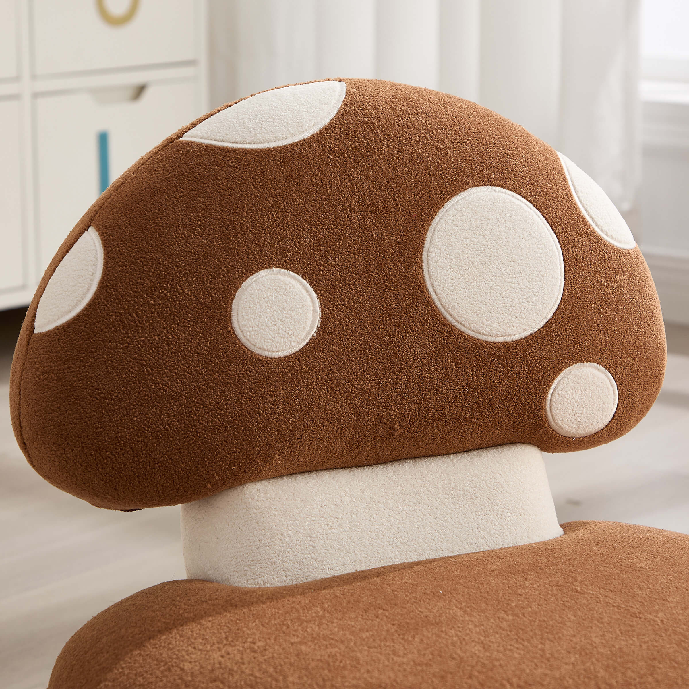 KMAX Soft Mushroom Shape Chenille Kids Chair - 4010DC