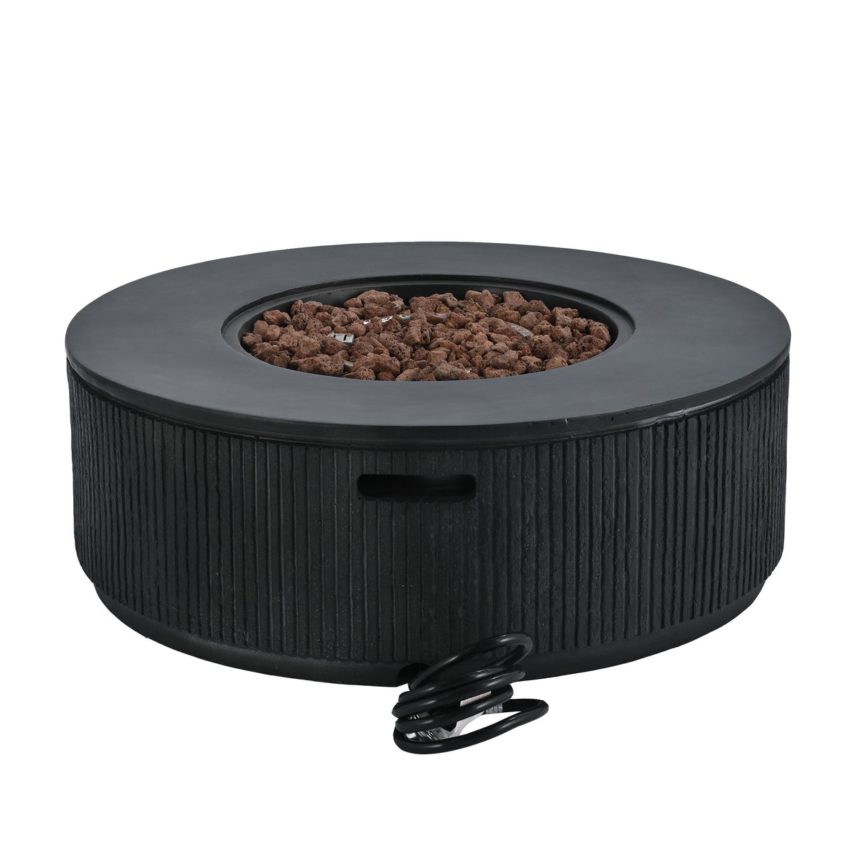 38" MGO Round Propane Fire Pit with Vertical Stripe
