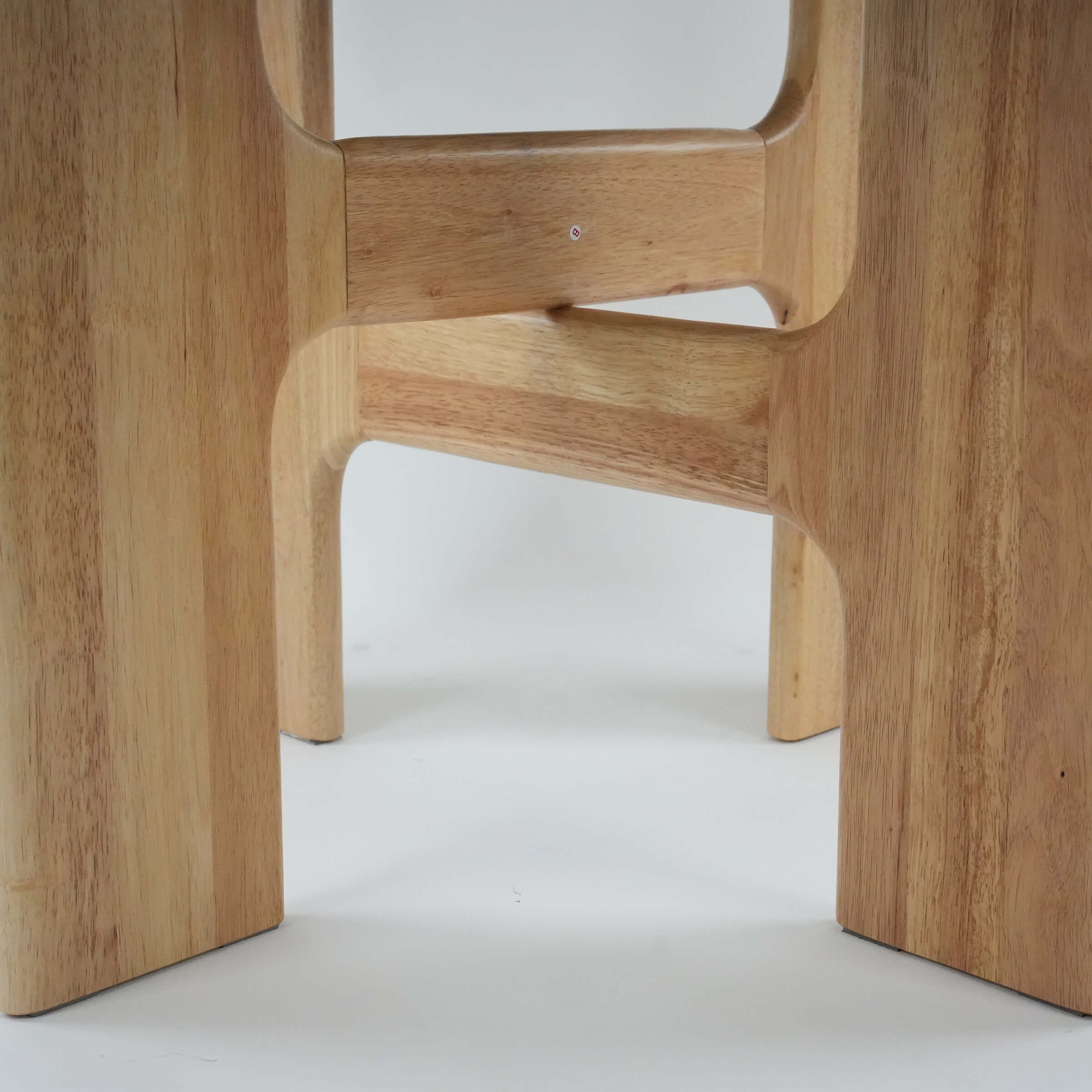 KMAX Round Solid Wood Dining Table for 4-6 People - 00015DT