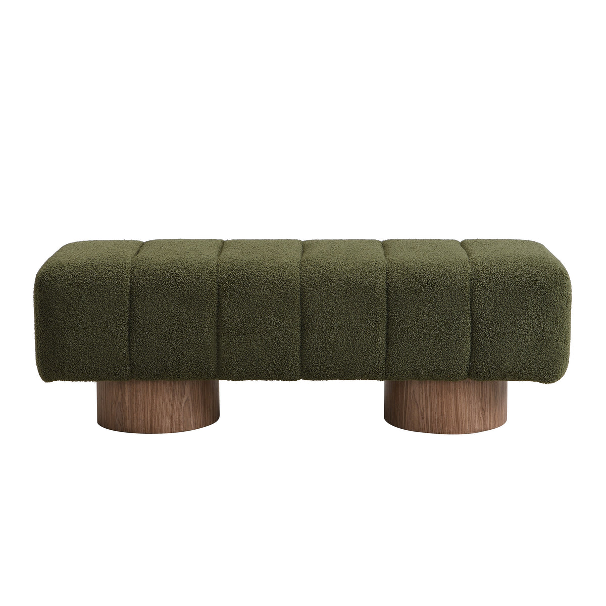 50" L Chenille Upholstered Bench