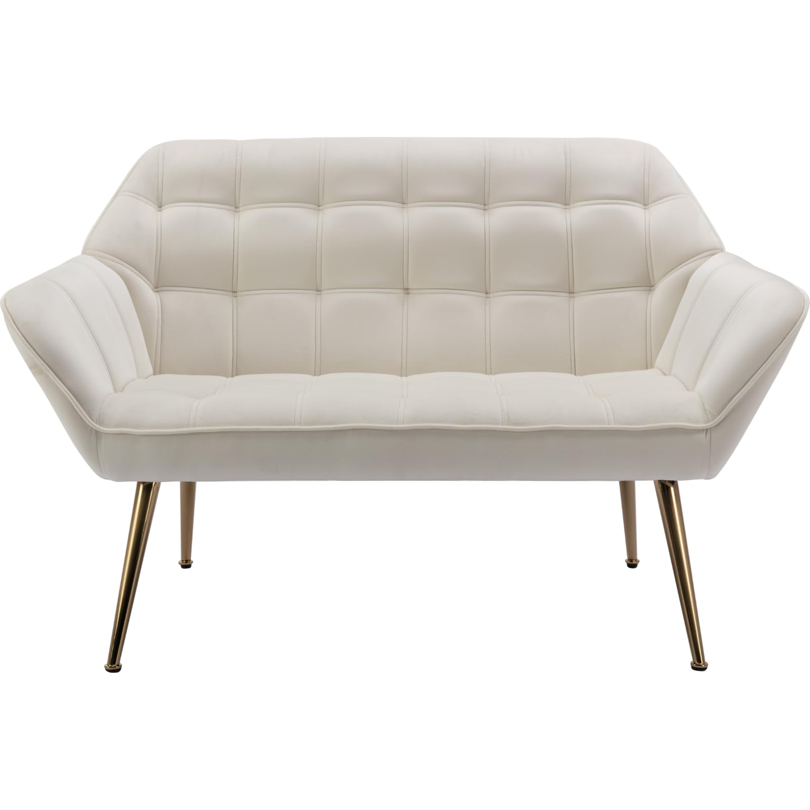 ROCITY 48" Modern Velvet Small Loveseat Sofa - 8904AC