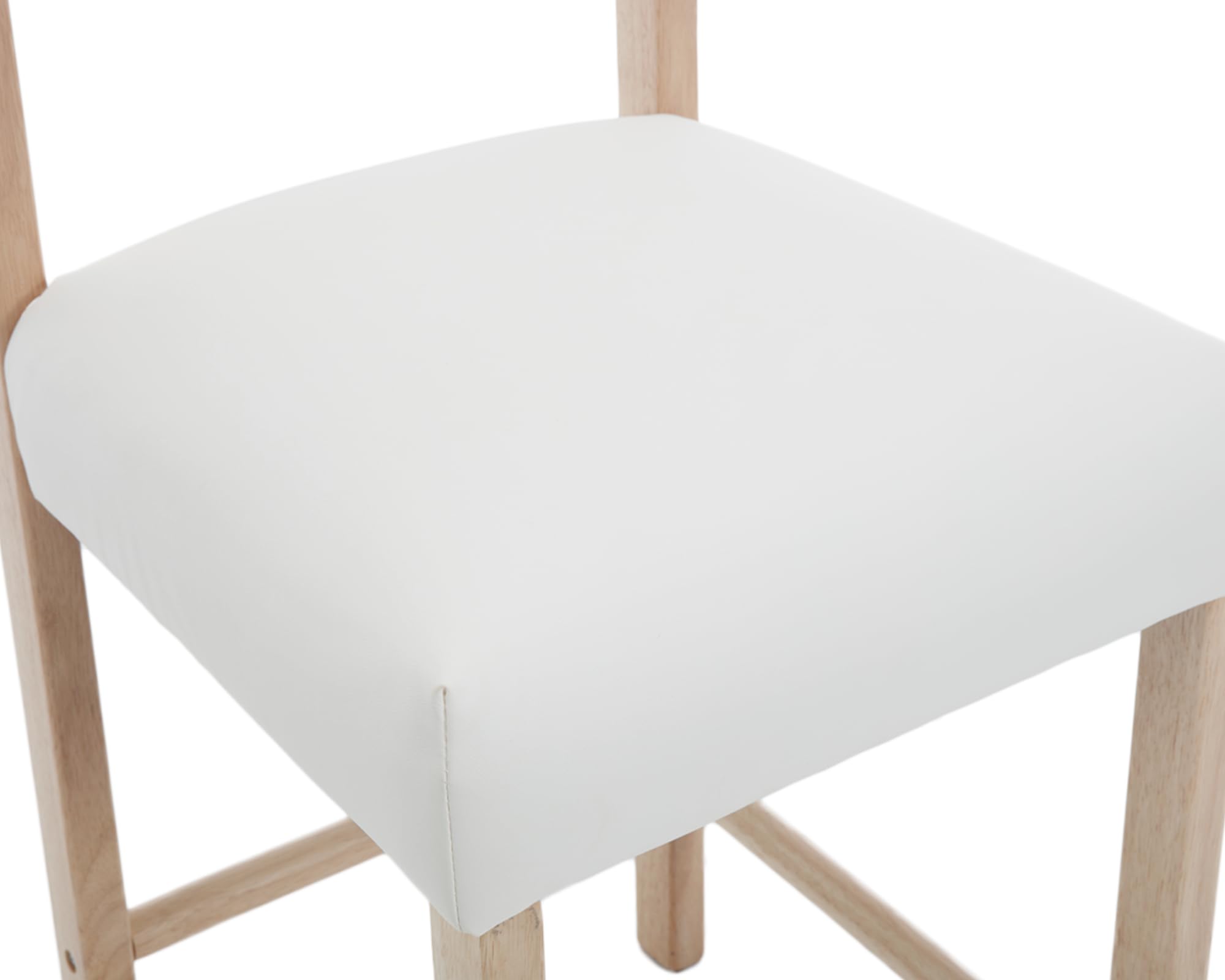 VESCASA 26.5"H Mid Century Modern Faux Leather Counter Height Stools Set of 2 - 5788