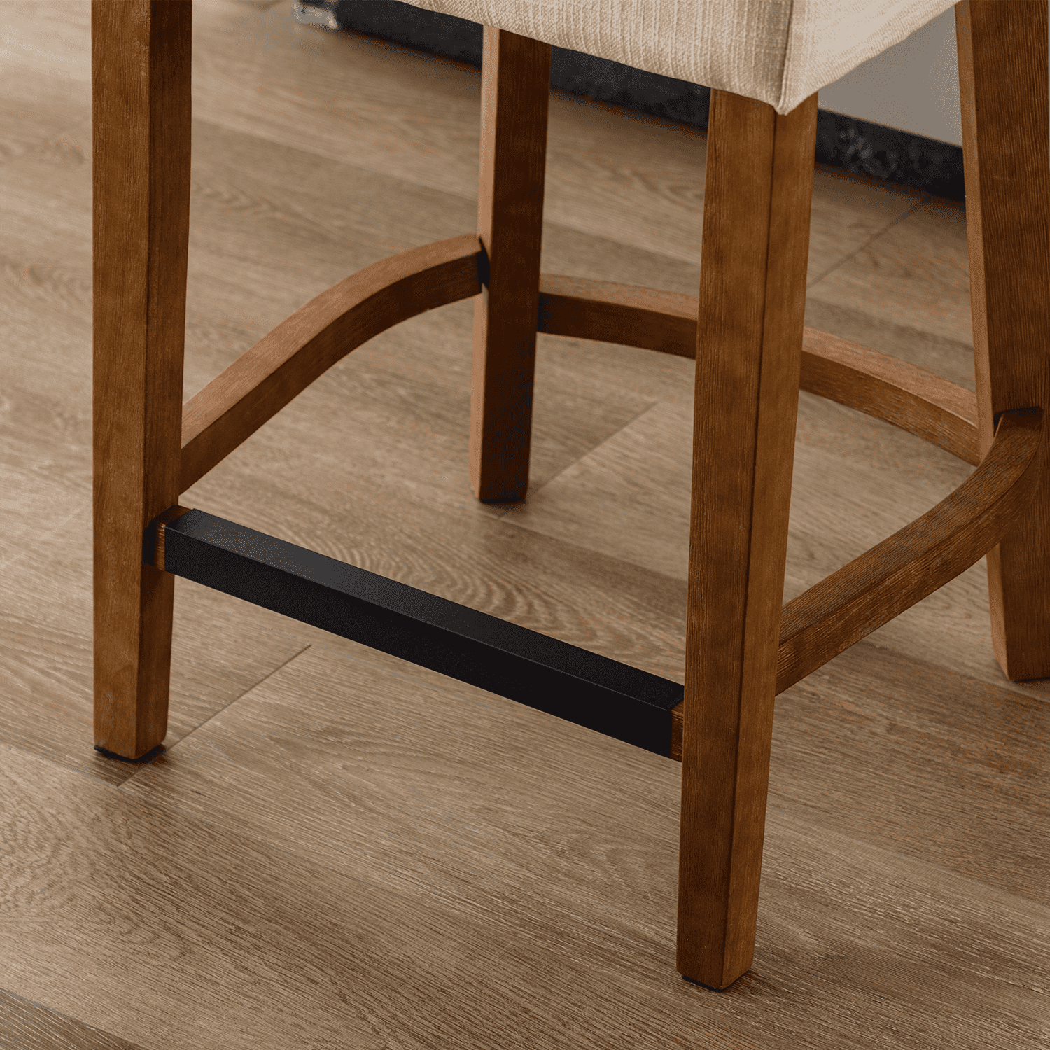 VESCASA 26"-30"H Wood Frame Counter Bar Stools Set of 2 - 5721