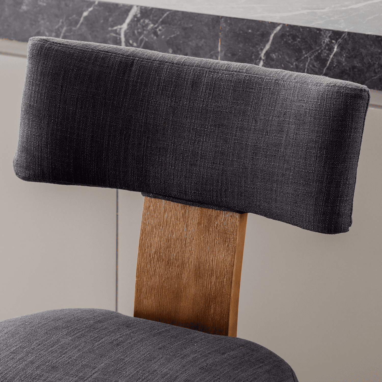 Wood grain and texture of chair leg