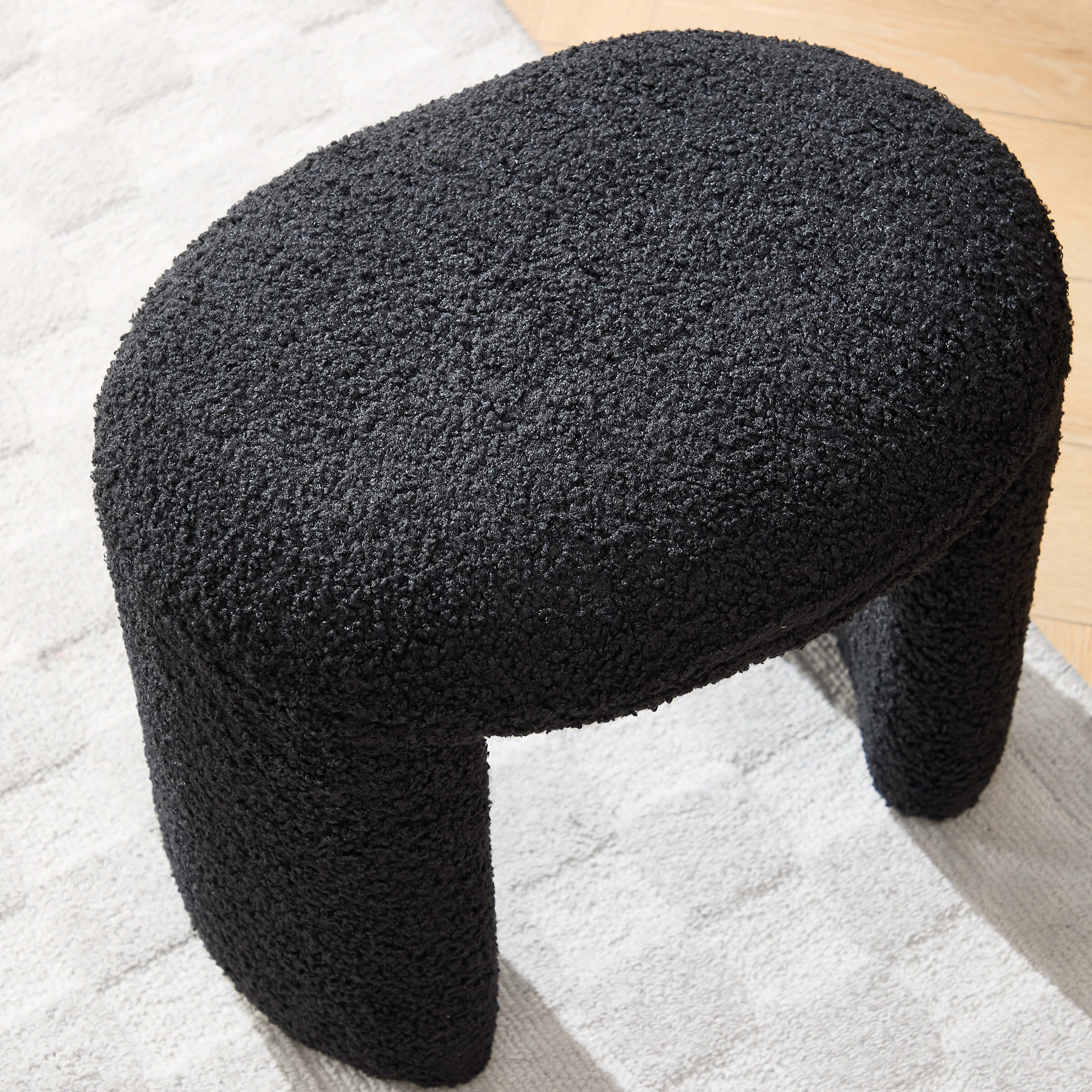 ZH4YOU 53"W Bedroom Bench with 2 Small Stools - 2653BH