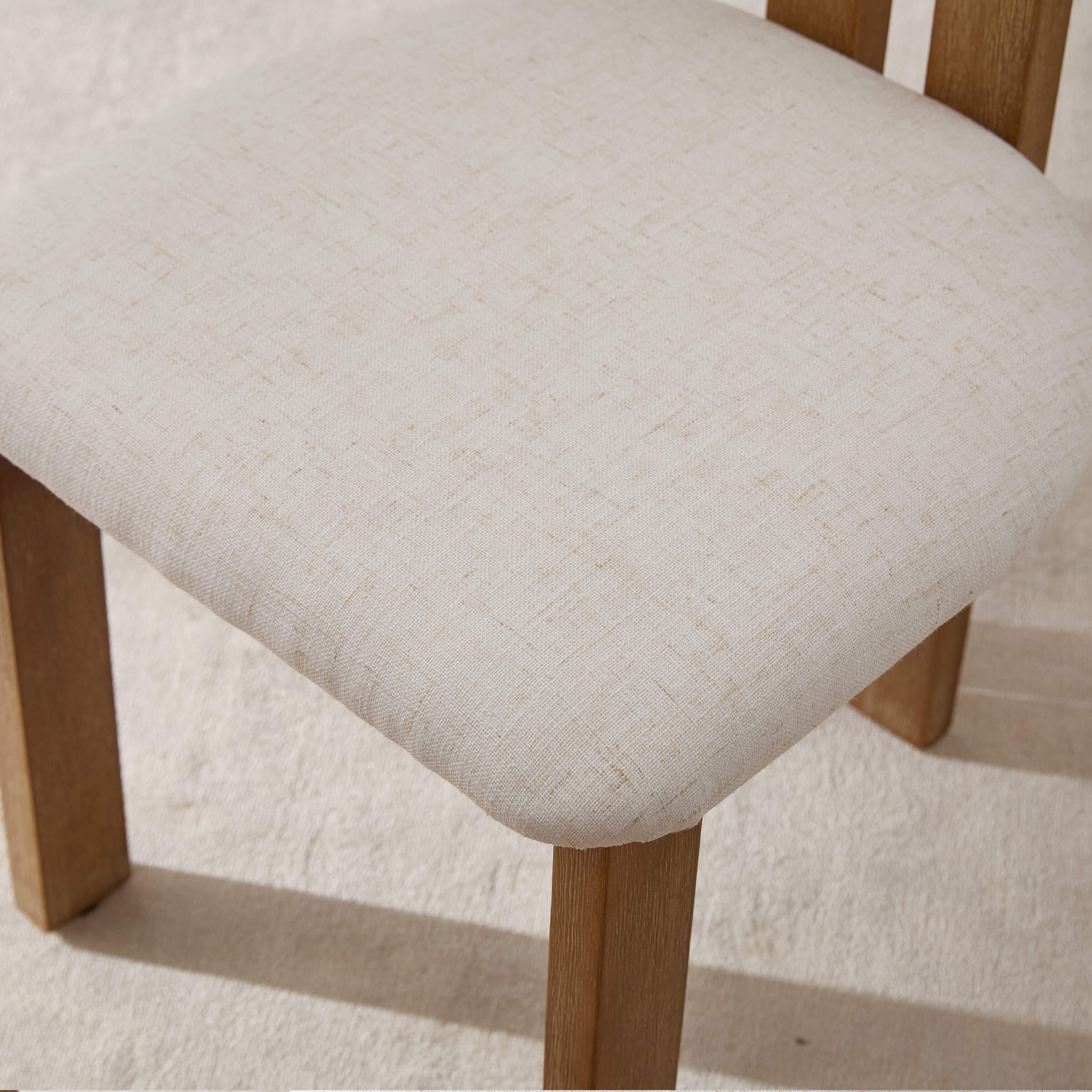 Janoray Upholstered Wooden Legs Dining Chairs Set of 2 - 10014DC