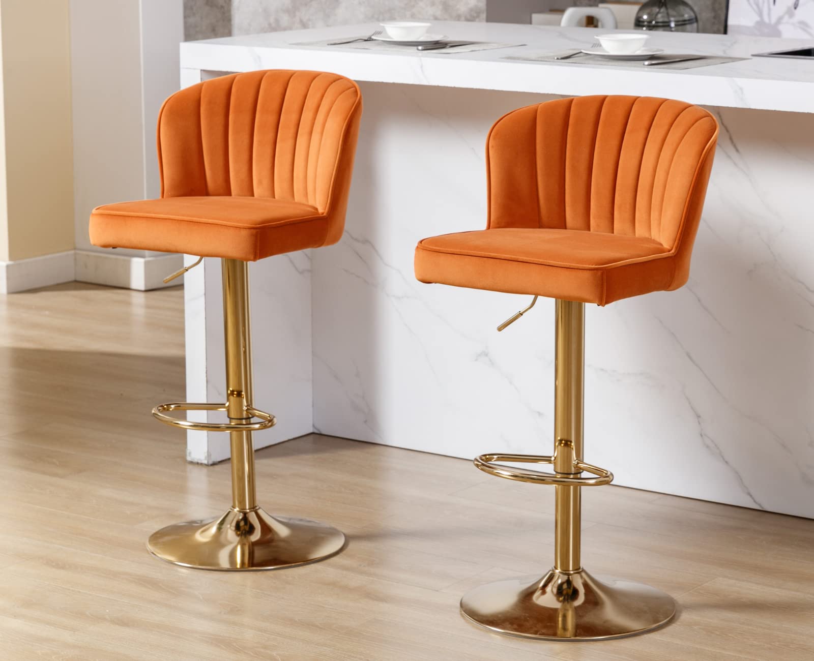 CIMOTA 25.5"H Curved Back Counter Stools Set of 2 - 8684CS