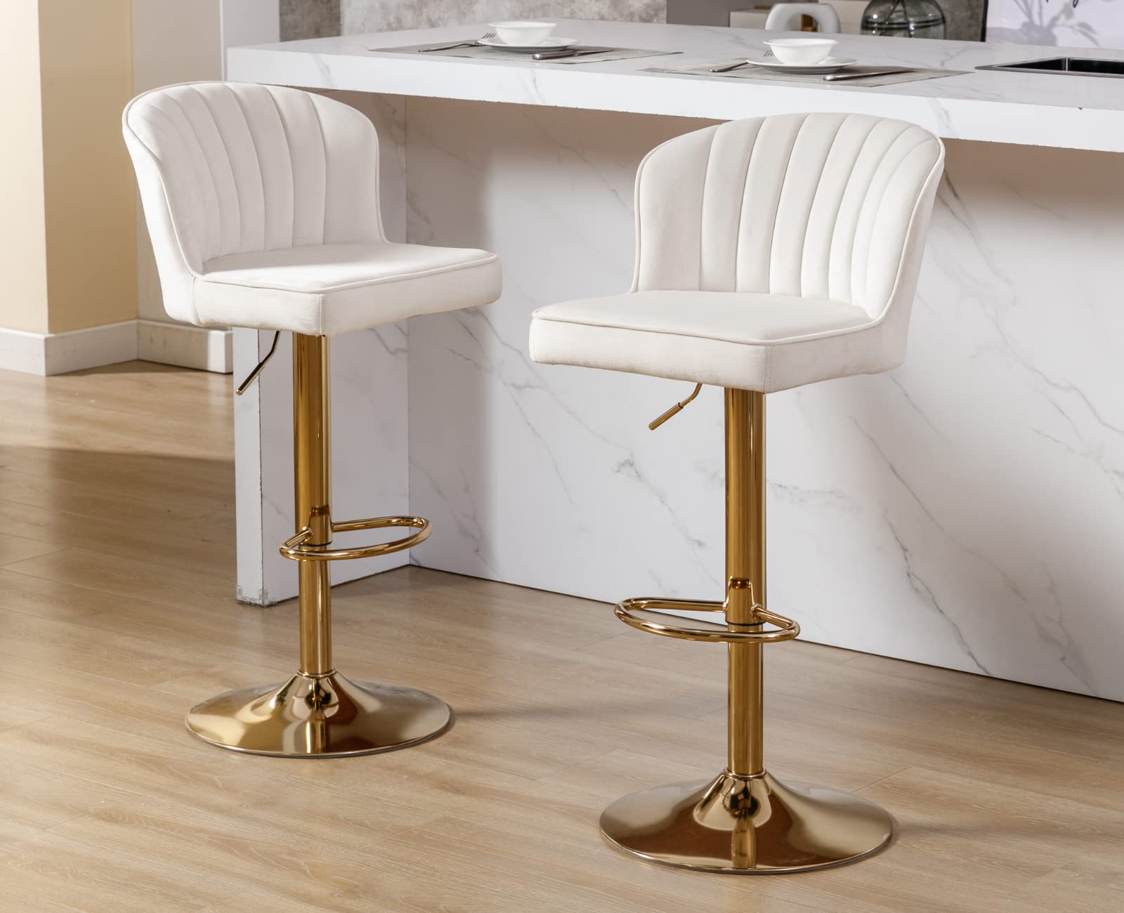 CIMOTA 25.5"H Curved Back Counter Stools Set of 2 - 8684CS
