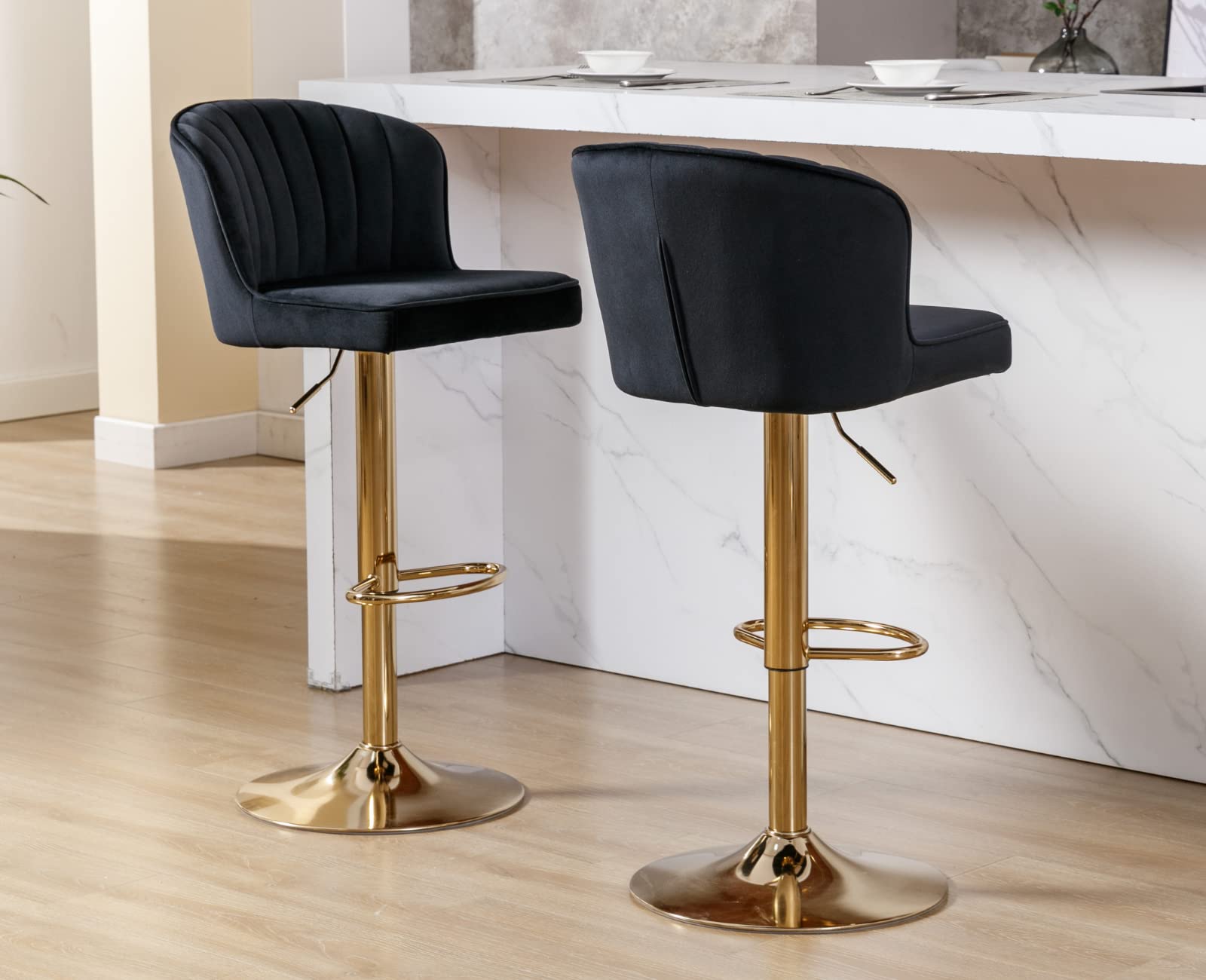 CIMOTA 25.5"H Curved Back Counter Stools Set of 2 - 8684CS