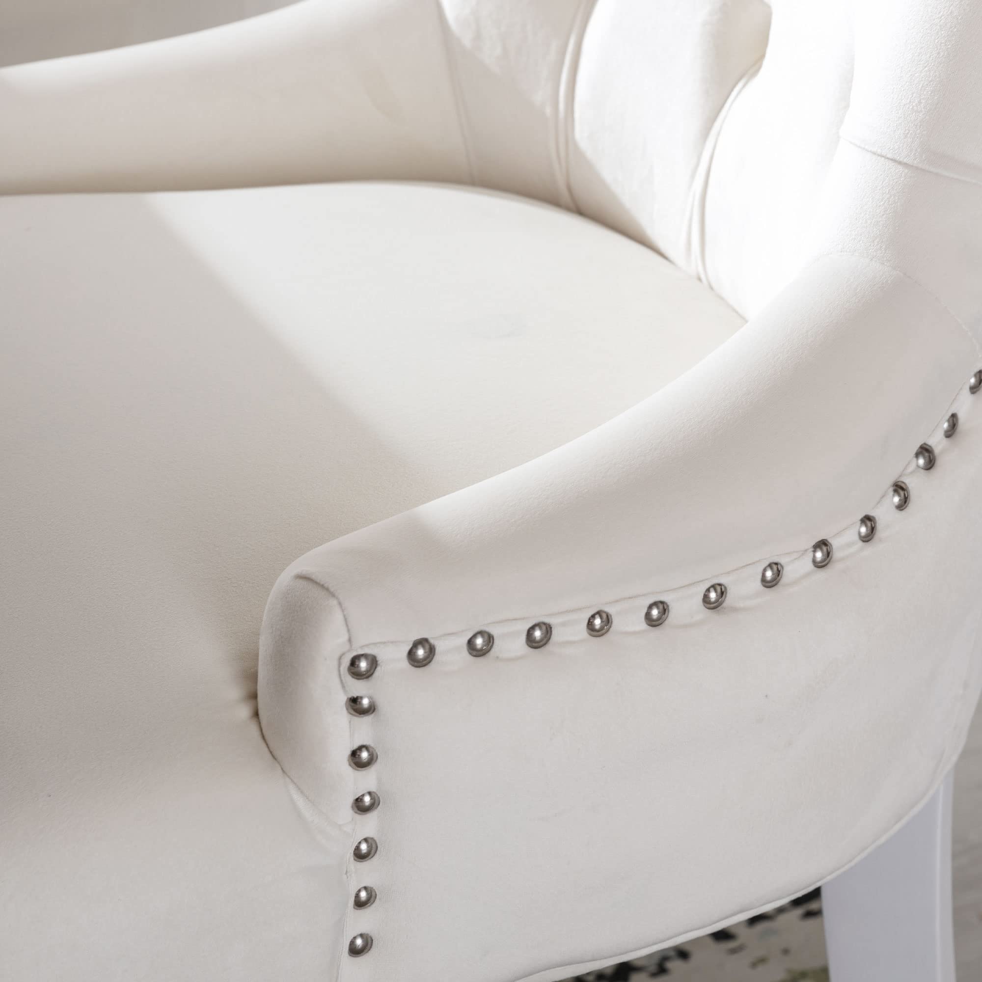 Kmax Tufted Velvet Kitchen Chairs Set of 2 - 8338DC