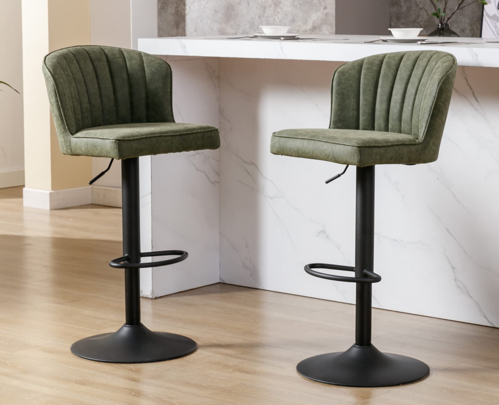 CIMOTA 25.5"H Curved Back Counter Stools Set of 2 - 8684CS