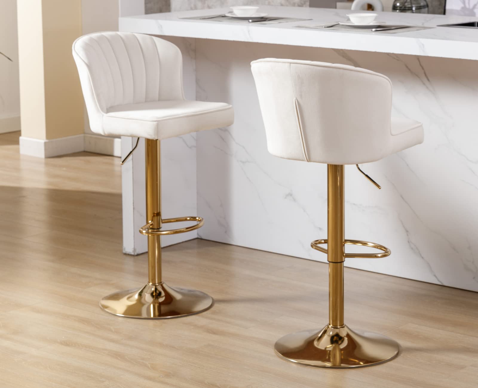 CIMOTA 25.5"H Curved Back Counter Stools Set of 2 - 8684CS