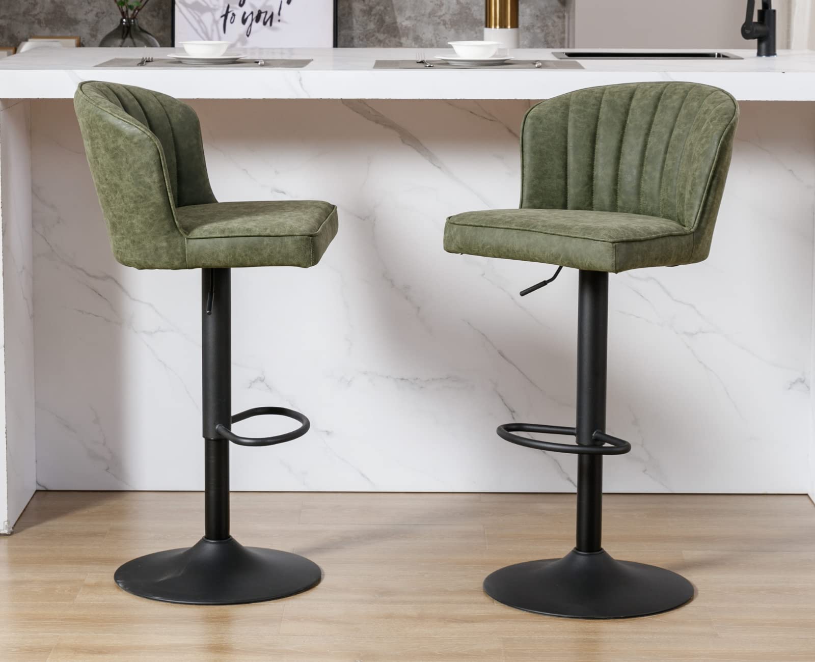 CIMOTA 25.5"H Curved Back Counter Stools Set of 2 - 8684CS