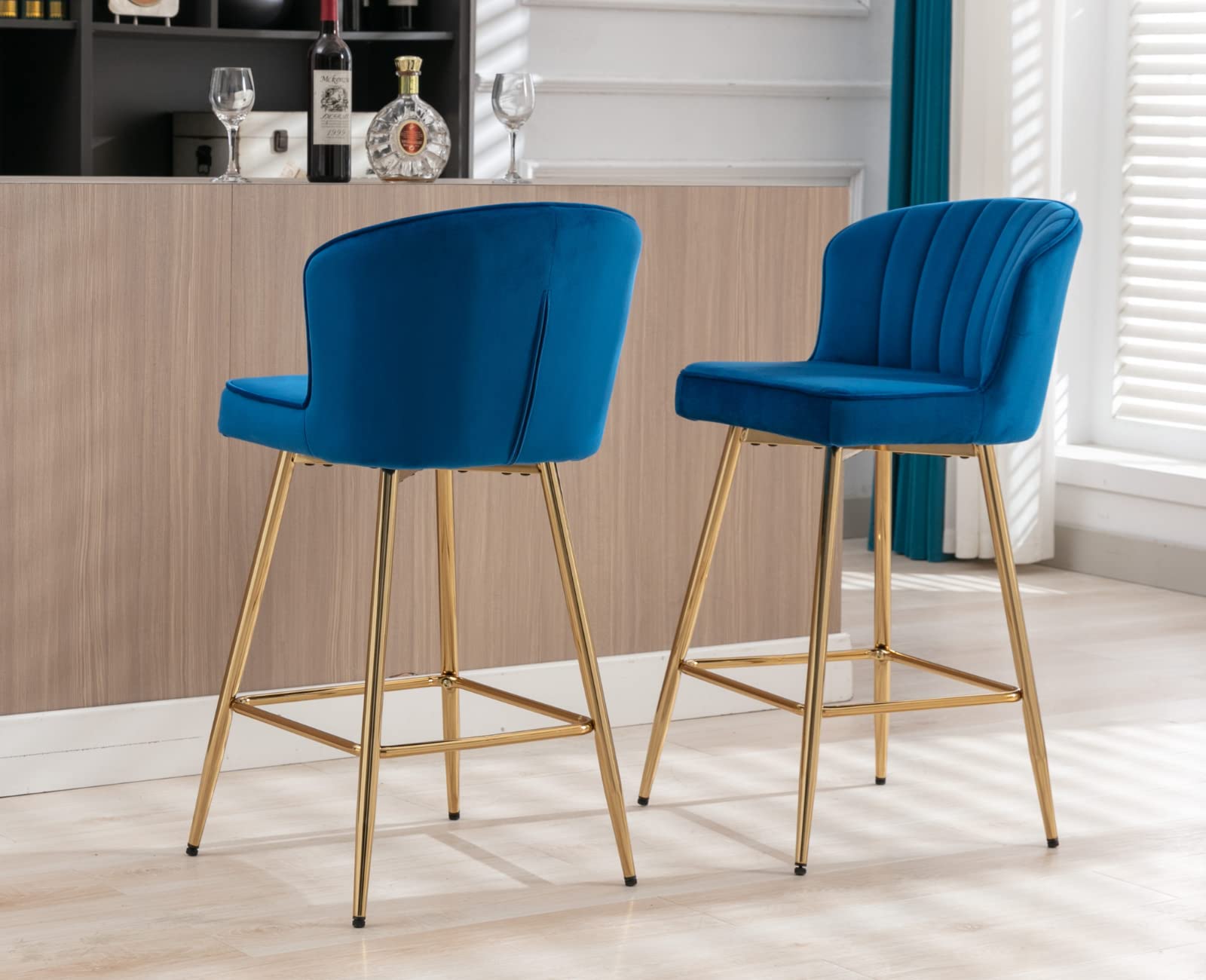 CIMOTA 25.5"H Curved Back Counter Stools Set of 2 - 8684CS