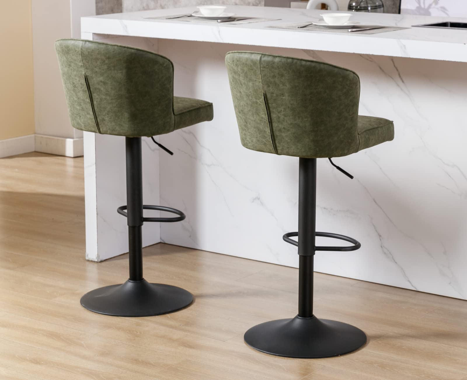 CIMOTA 25.5"H Curved Back Counter Stools Set of 2 - 8684CS