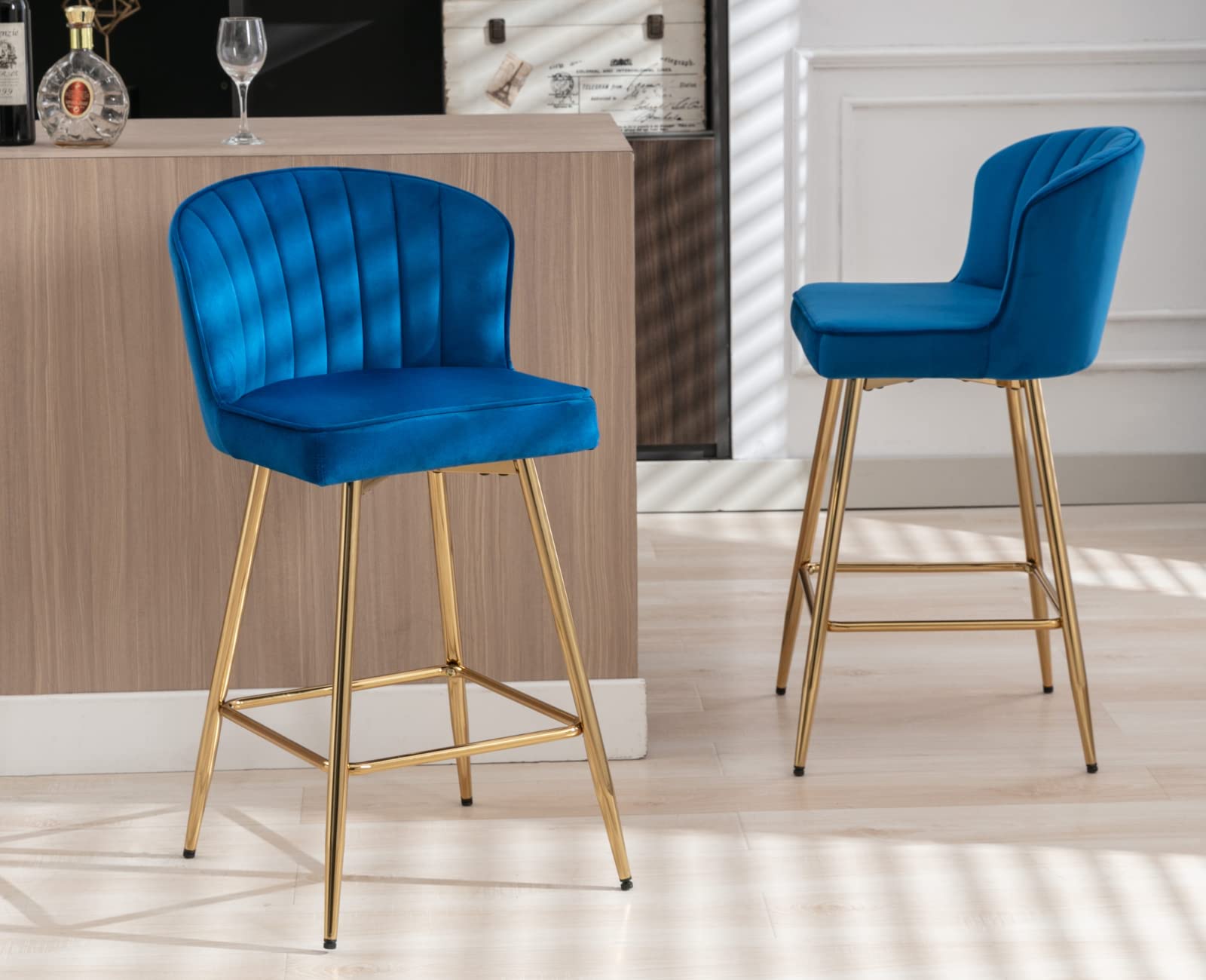 CIMOTA 25.5"H Curved Back Counter Stools Set of 2 - 8684CS