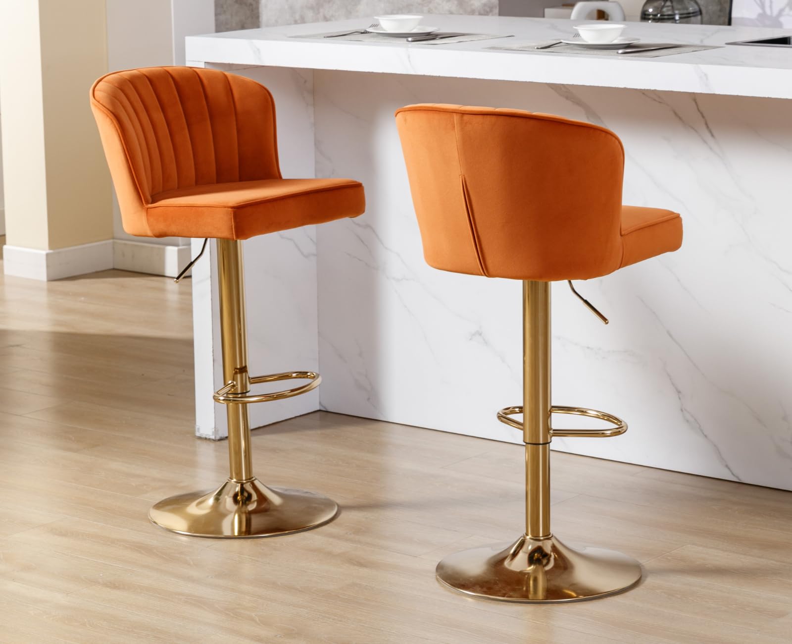 CIMOTA 25.5"H Curved Back Counter Stools Set of 2 - 8684CS