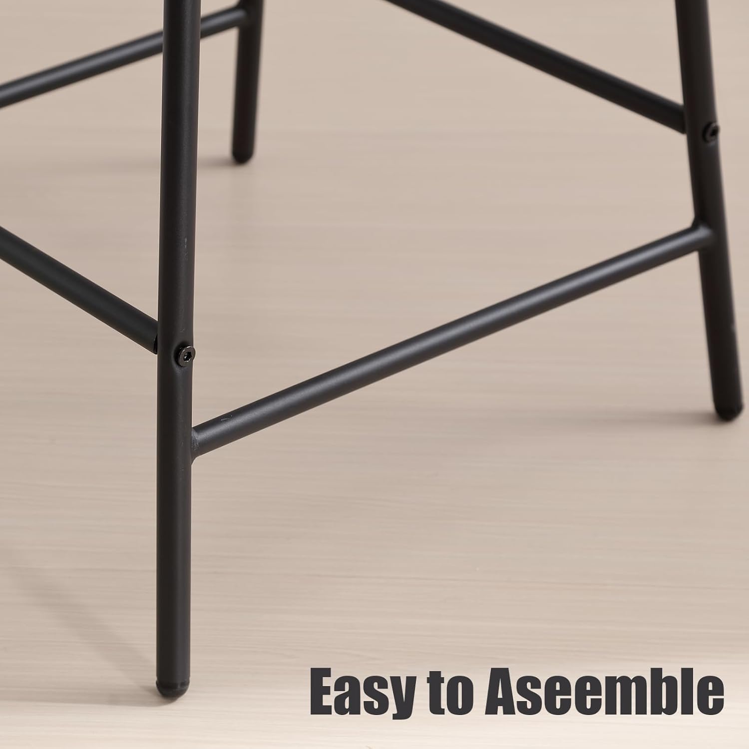 ZH4YOU 26'' Modern Rattan Counter Stools Set of 2 - 5348CS
