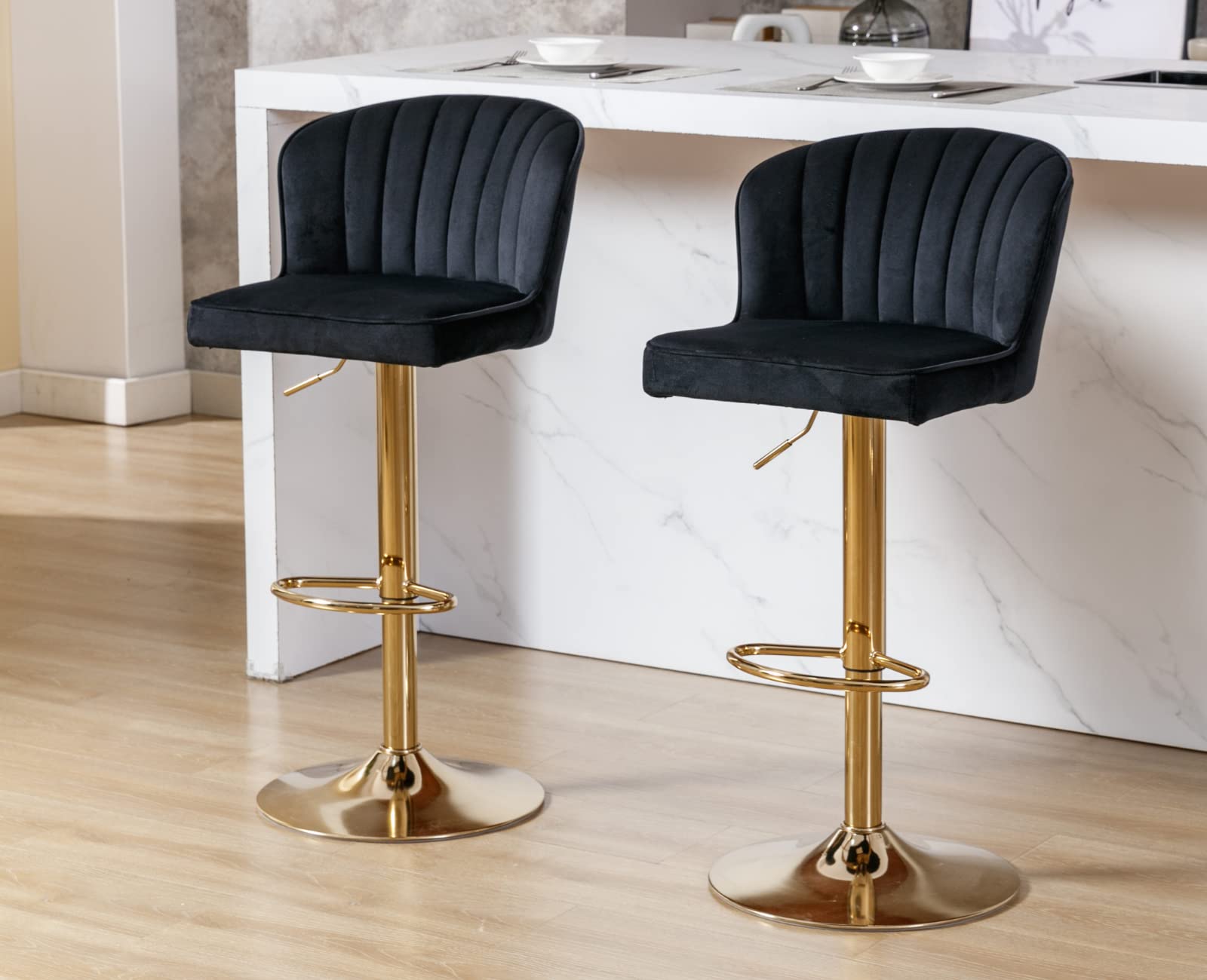CIMOTA 25.5"H Curved Back Counter Stools Set of 2 - 8684CS