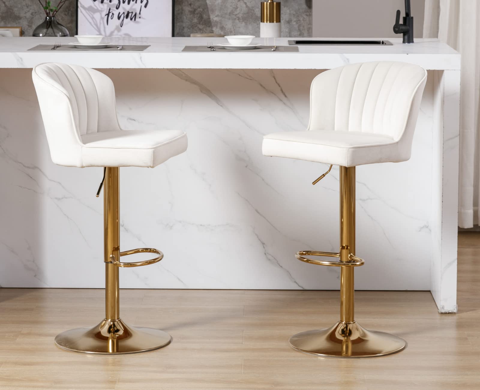 CIMOTA 25.5"H Curved Back Counter Stools Set of 2 - 8684CS