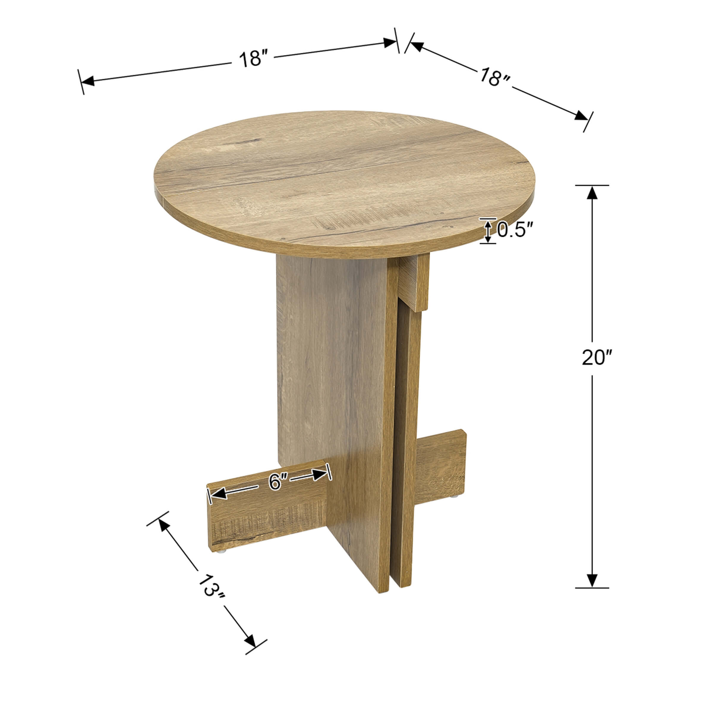 EALSON Vintage Side Table - 20225ST
