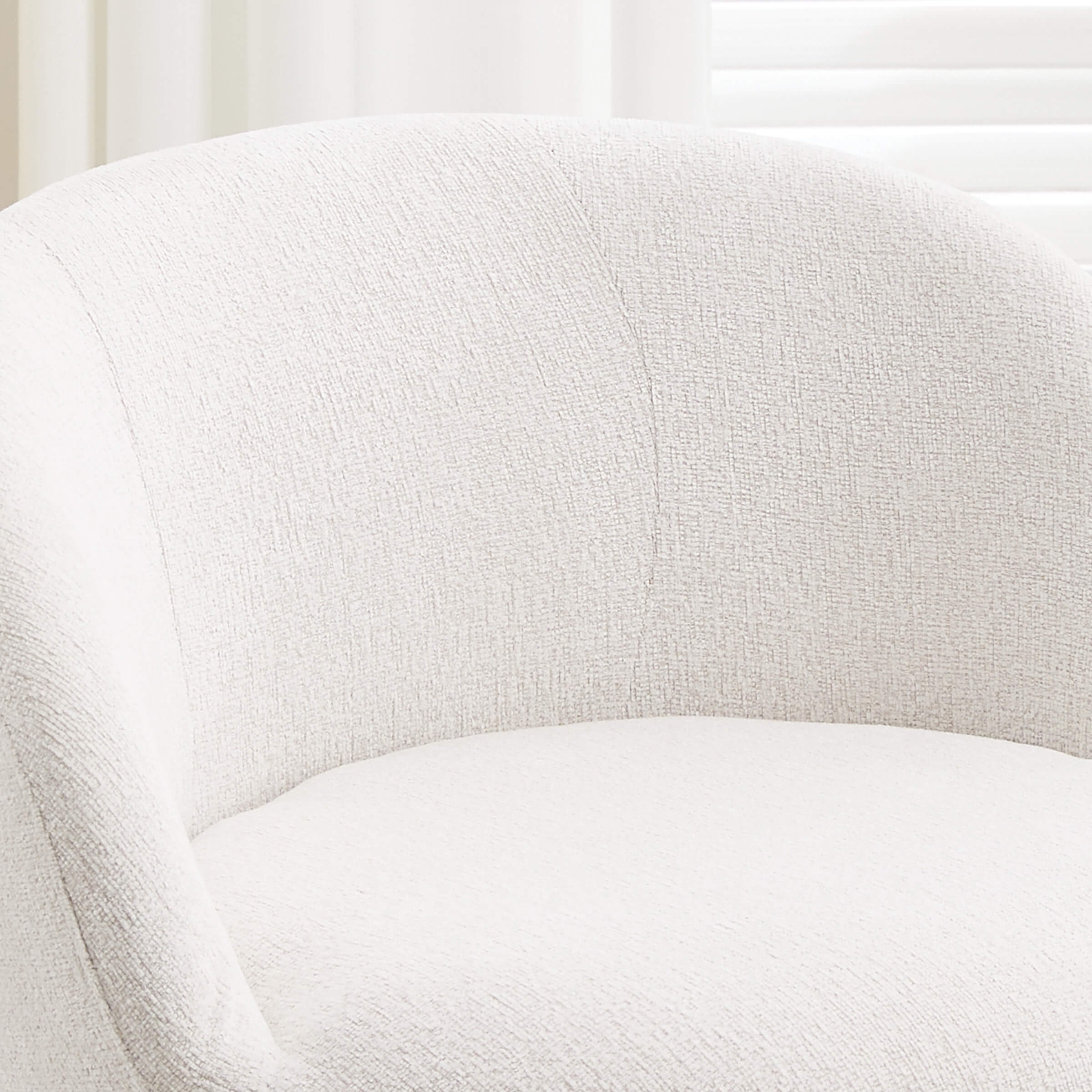 close-up of white upholstery texture