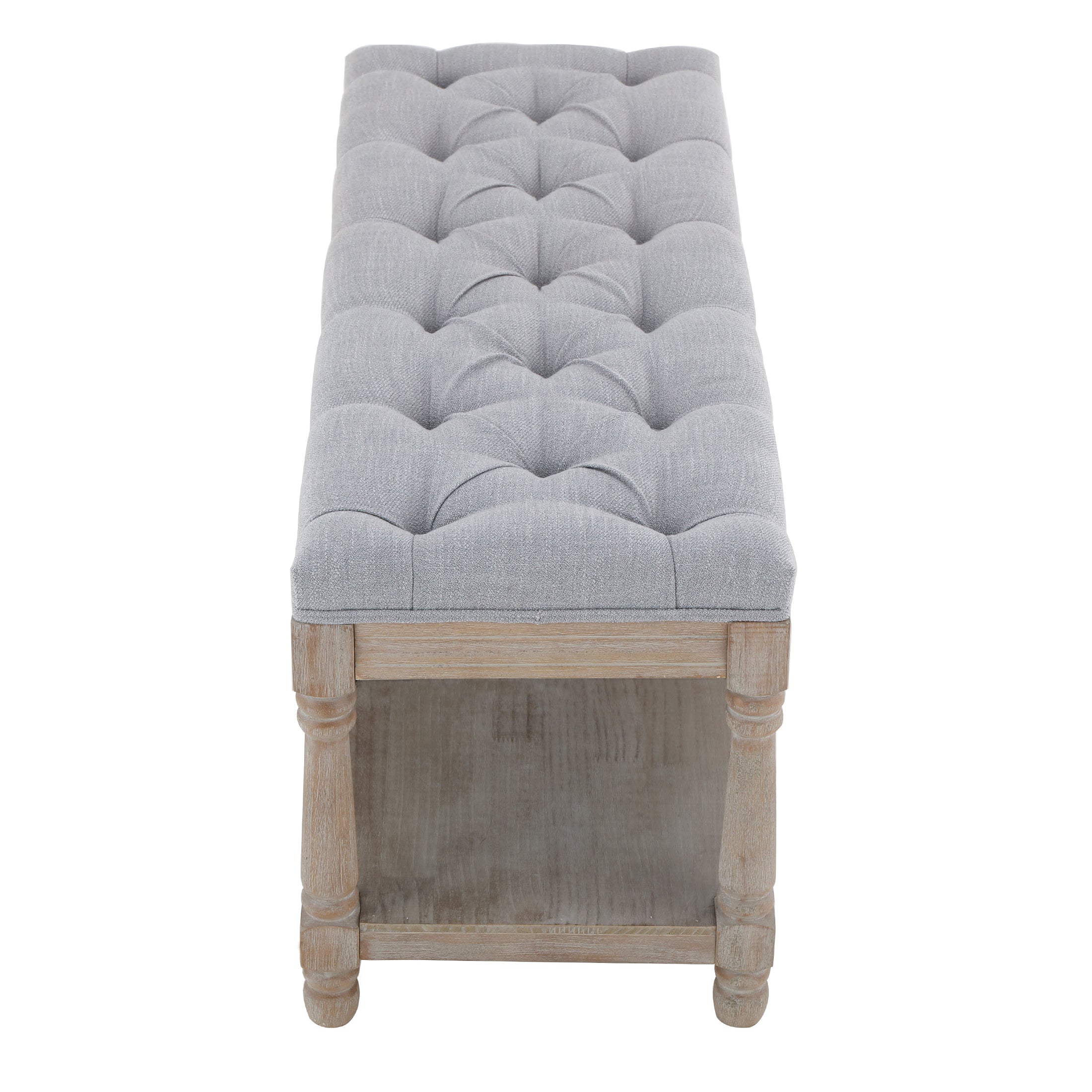 Janoray Classic Nail-head Shoe Rack Bench - 2204BH
