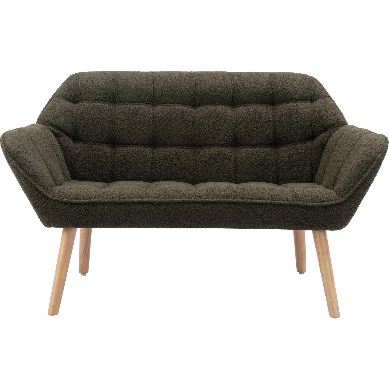 ROCITY 48" Modern Velvet Small Loveseat Sofa - 8904AC