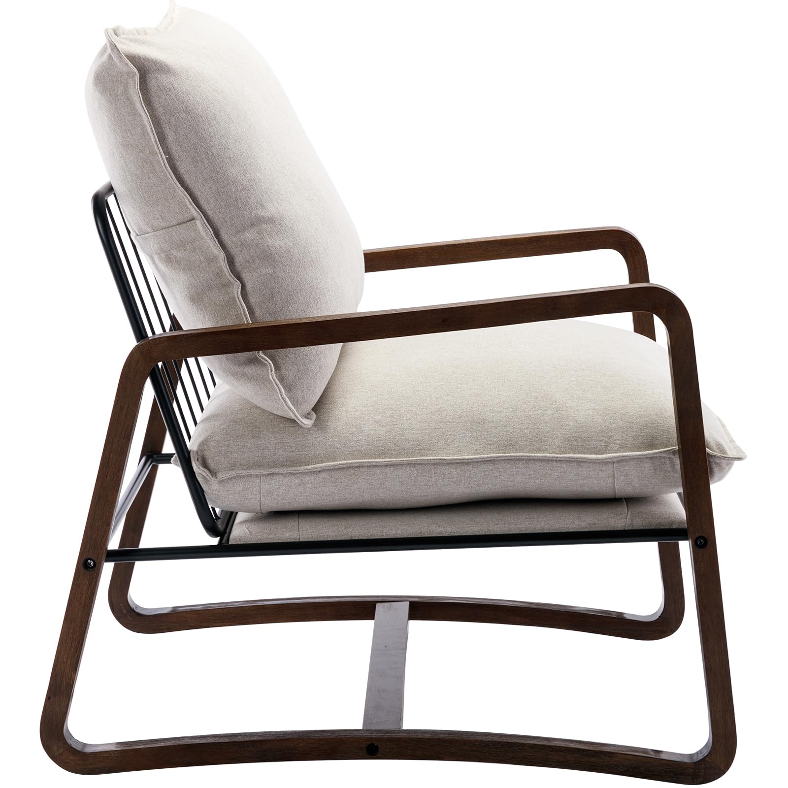 Kmax Mid Century Accent Chair with Detachable Cushion 1 PCS - 3801AC