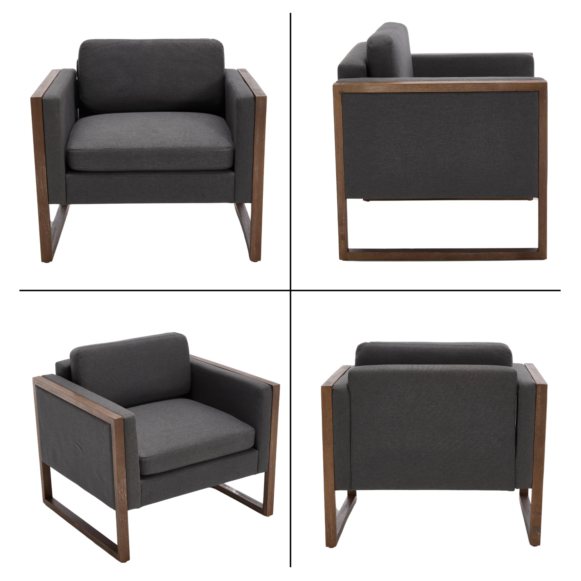 EALSON French Country Accent Chair with Brushed Legs 1 PCS - XX080AC
